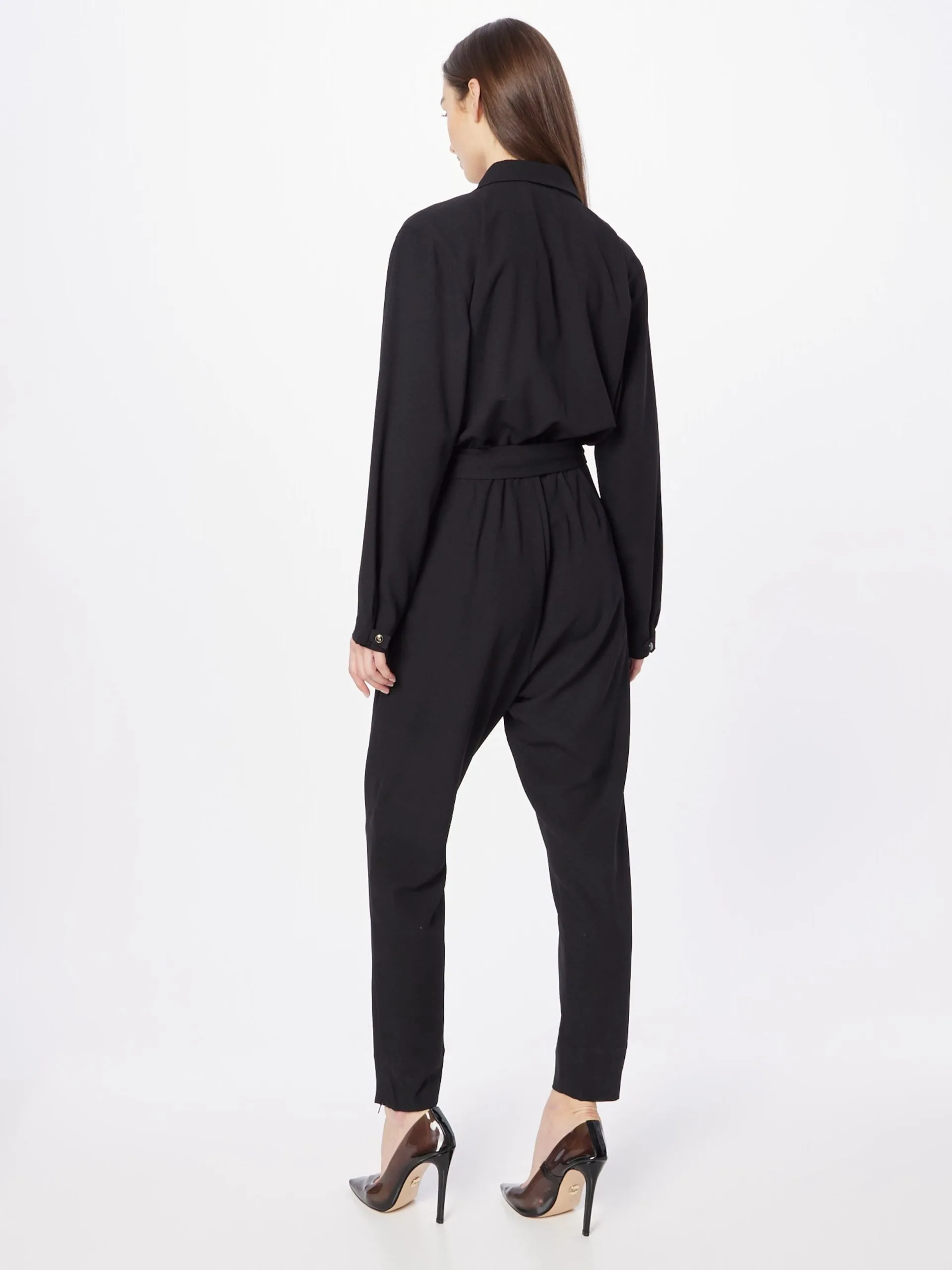 Lange Jumpsuits Jumpsuit Dames Zwart 4 Lange Jumpsuits Jumpsuit Dames Zwart - Afbeelding 4