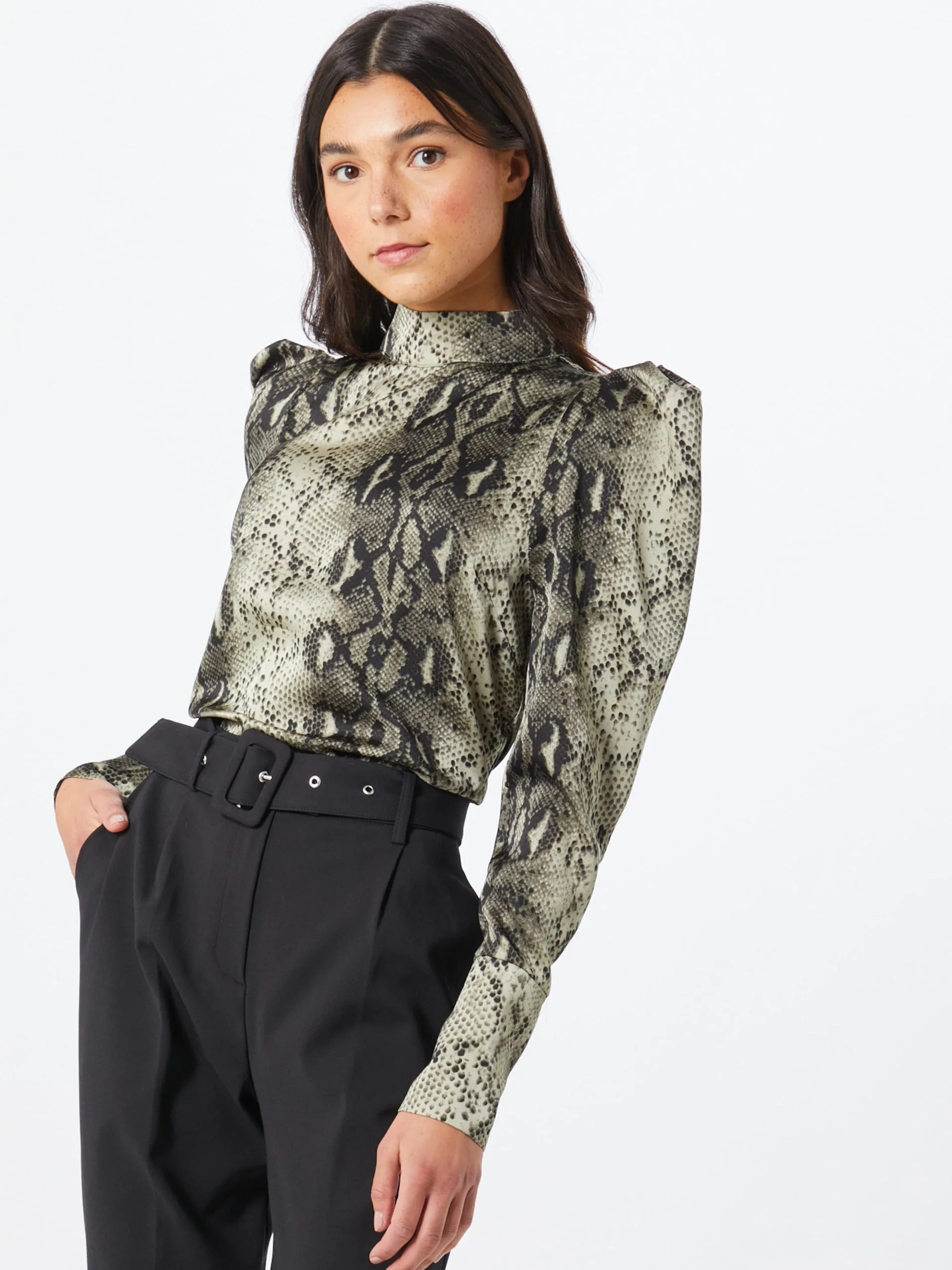 Blouseshirts Blouse Gina Dames Olijfgroen 2 Blouseshirts Blouse Gina Dames Olijfgroen - Afbeelding 2