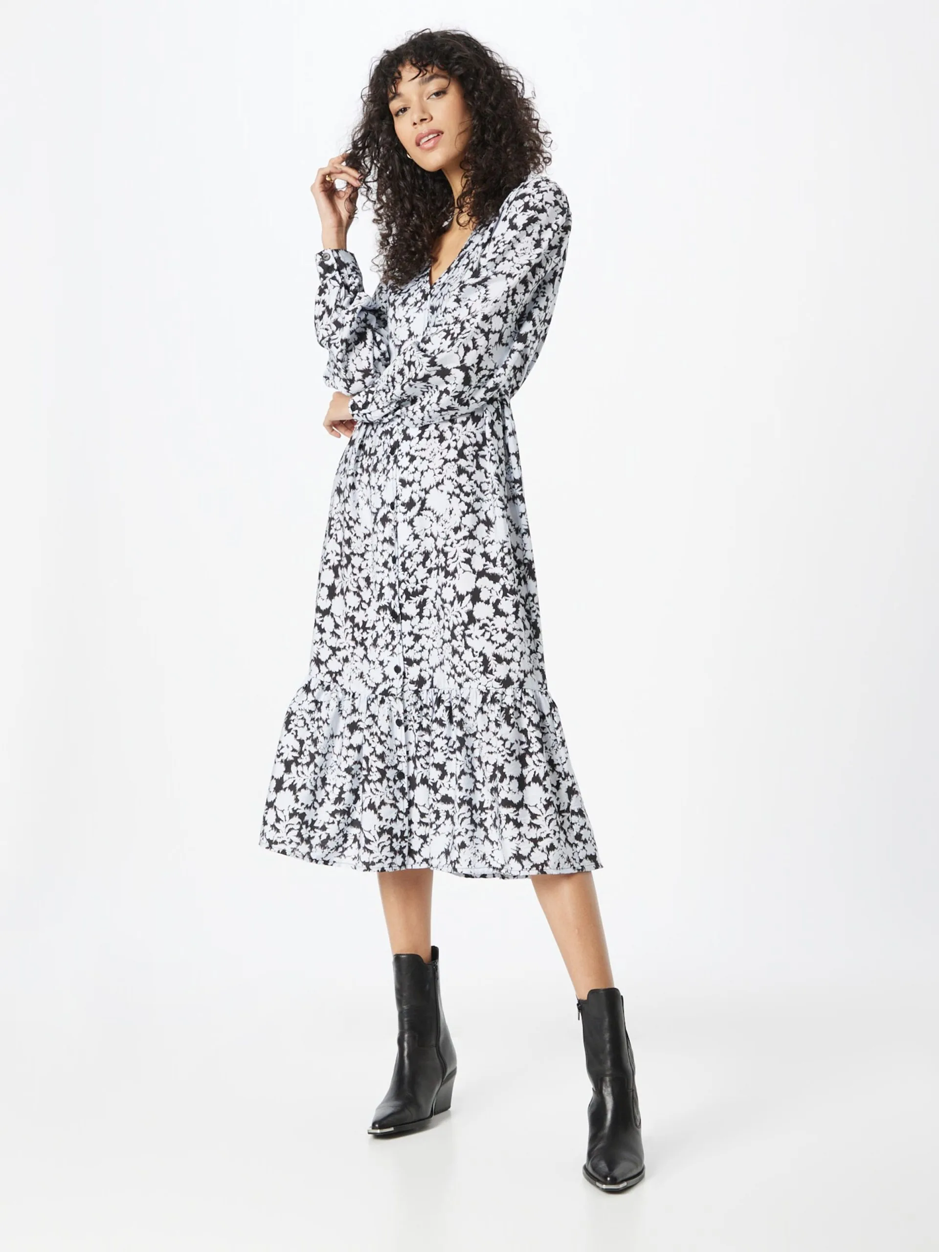 MOSS COPENHAGEN Blousejurken Blousejurk Della Ladonna Dames Pastelblauw 3 MOSS COPENHAGEN Blousejurken Blousejurk Della Ladonna Dames Pastelblauw - Afbeelding 3