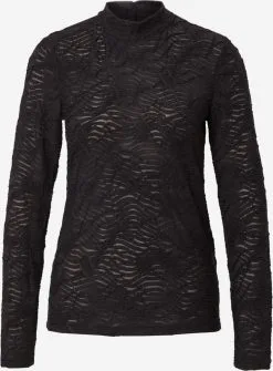 MOSS COPENHAGEN Longsleeves Shirt Maleka Dames Zwart