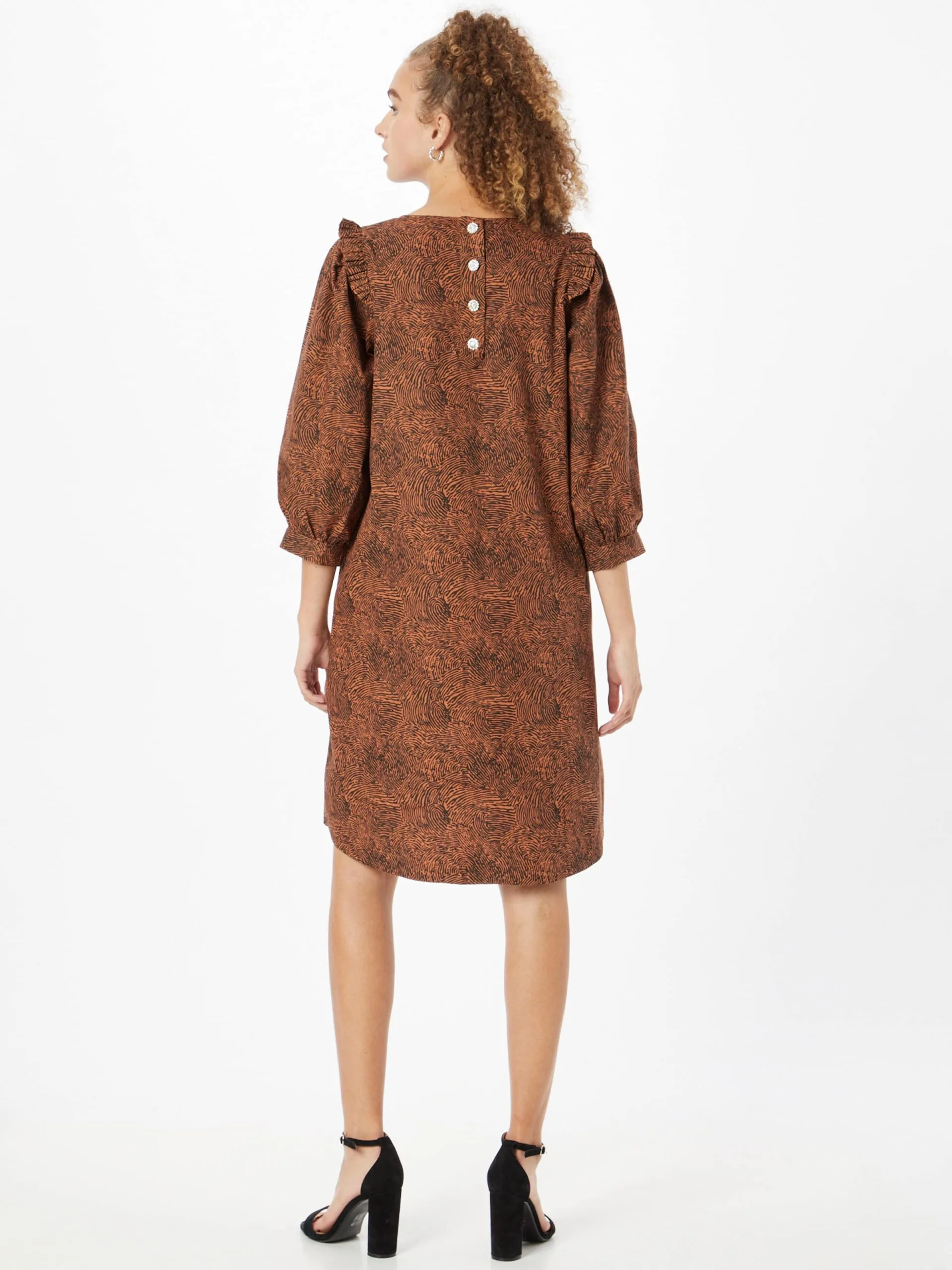 Coster Copenhagen Mini Jurken Jurk Dames Cognac 4 Coster Copenhagen Mini Jurken Jurk Dames Cognac - Afbeelding 4