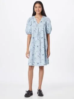 MOSS COPENHAGEN Mini Jurken Jurk Dames Blauw / Lichtblauw 7 MOSS COPENHAGEN Mini Jurken Jurk Dames Blauw / Lichtblauw -Moss Copenhagen Verkoop bf7cd982c64856ed40b6b1b3c47e13a3