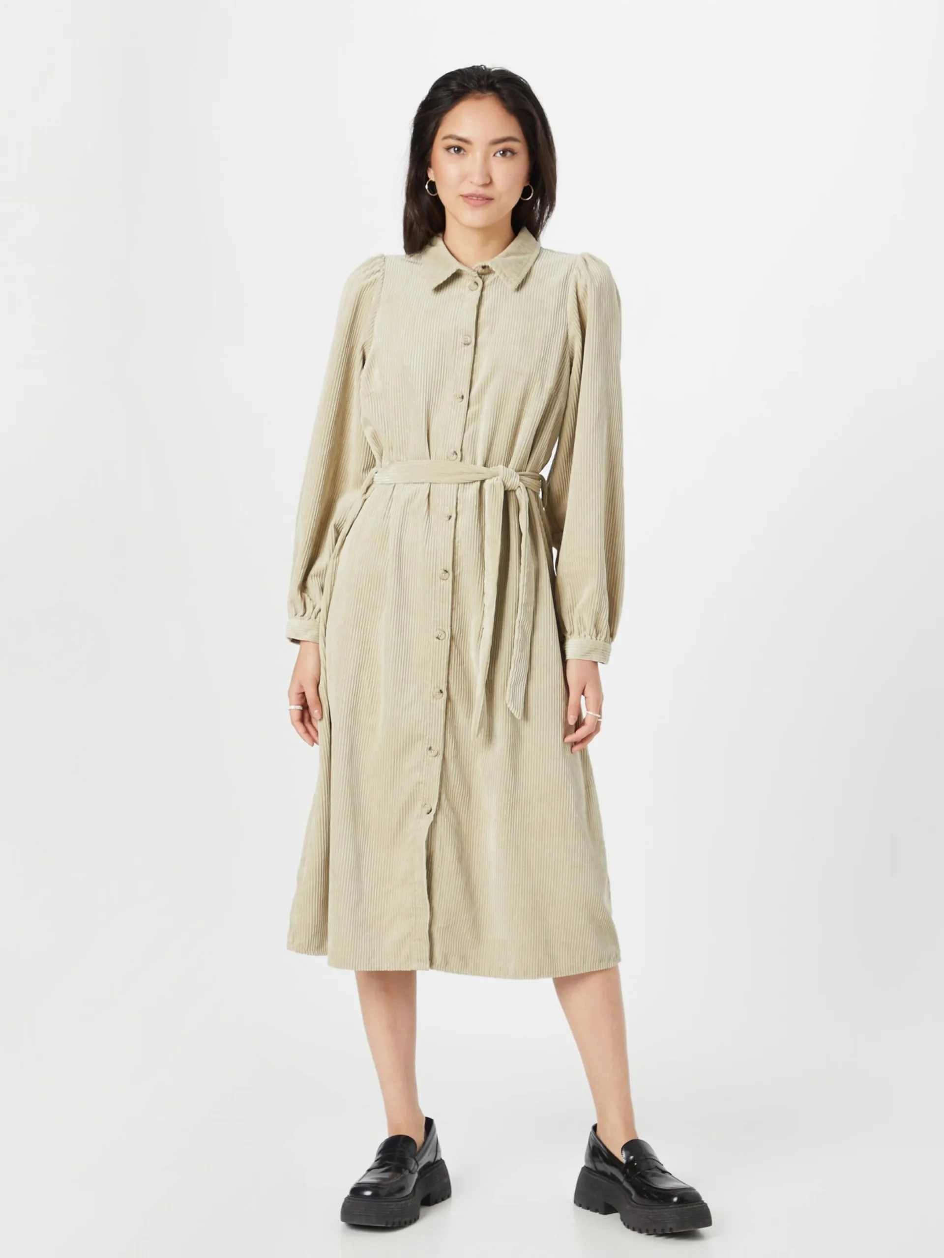 MOSS COPENHAGEN Blousejurken Blousejurk Dames Beige 3 MOSS COPENHAGEN Blousejurken Blousejurk Dames Beige - Afbeelding 3