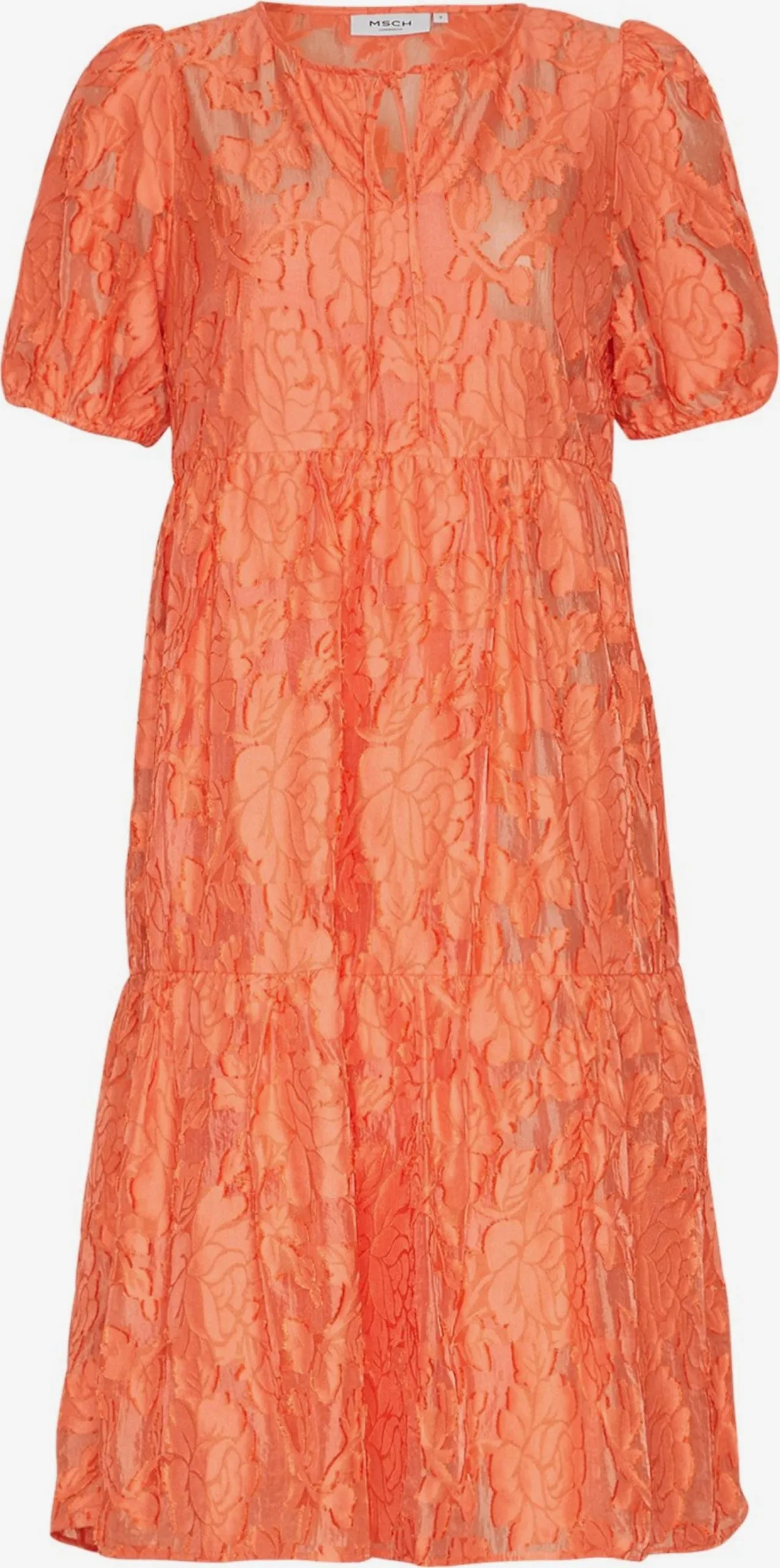 MOSS COPENHAGEN Midi Jurken Jurk Pave Dames Oranje 1 MOSS COPENHAGEN Midi Jurken Jurk Pave Dames Oranje