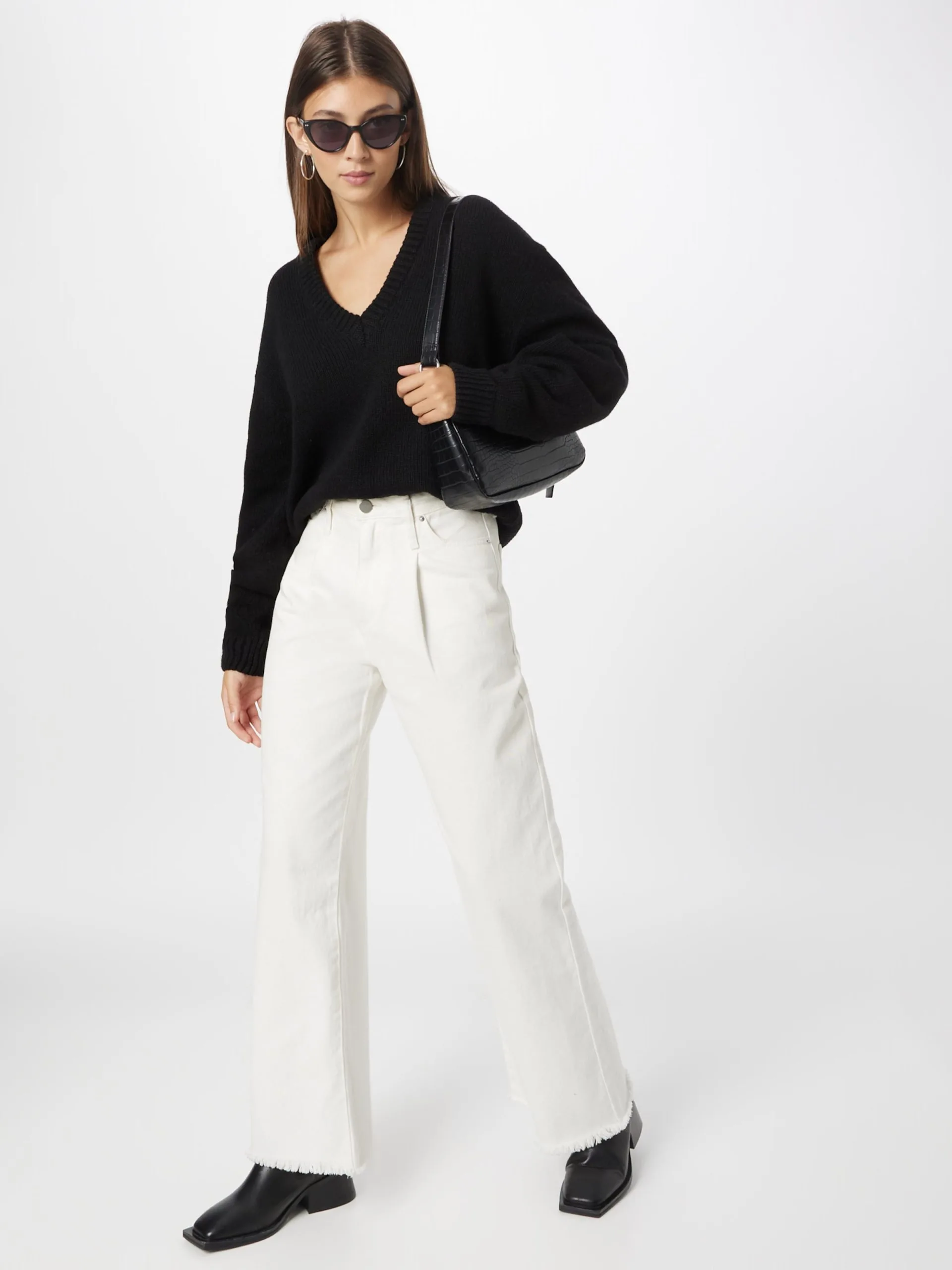 Basic Truien Trui Kevi Dames Zwart 5 Basic Truien Trui Kevi Dames Zwart - Afbeelding 5