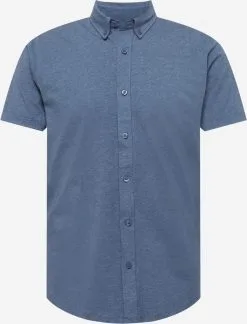 Casual Overhemden Regular Fit Overhemd Hudson Heren Blauw Gemêleerd