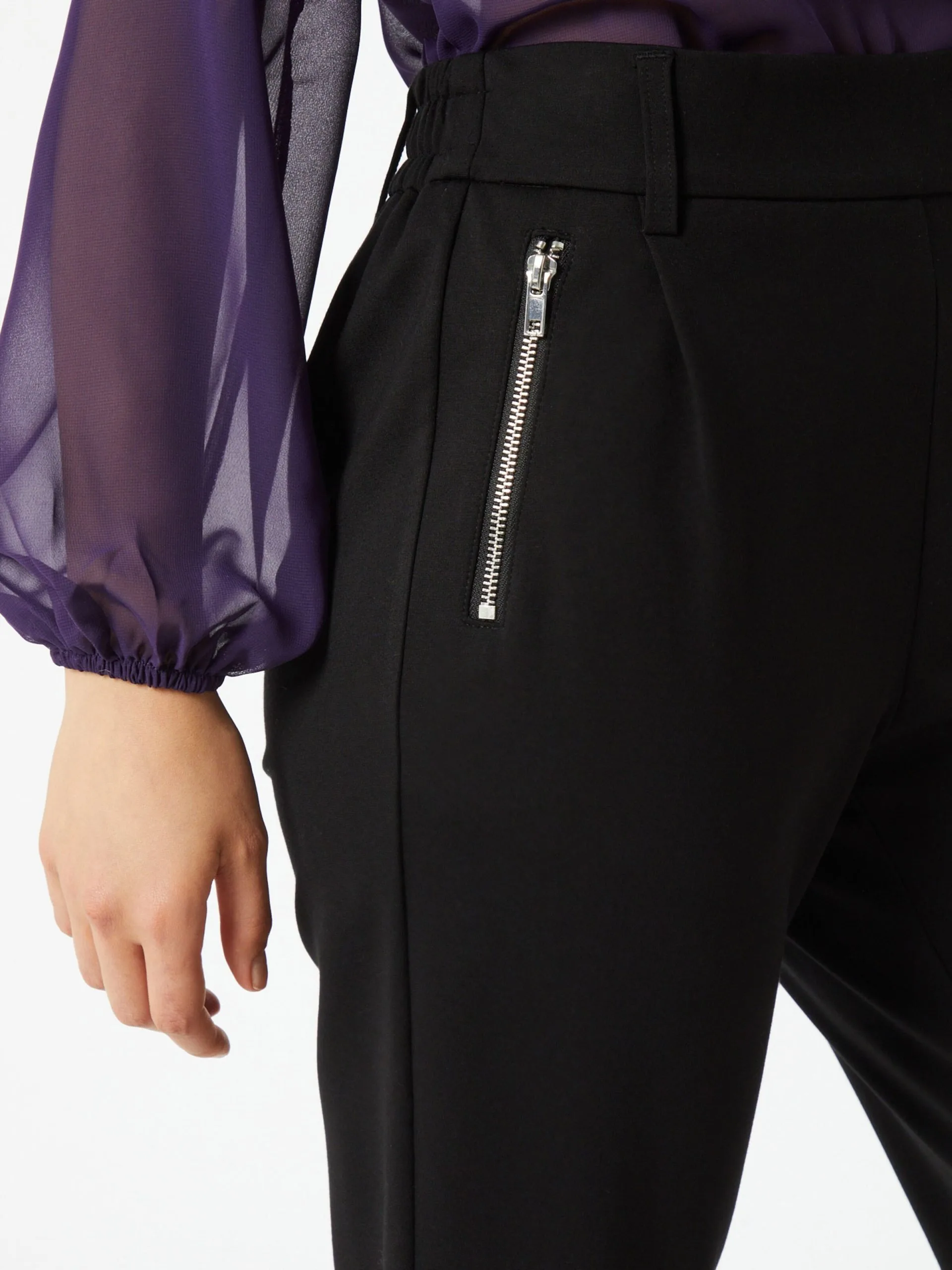 MOSS COPENHAGEN Pantalons Tapered Broek Dames Zwart 5 MOSS COPENHAGEN Pantalons Tapered Broek Dames Zwart - Afbeelding 5