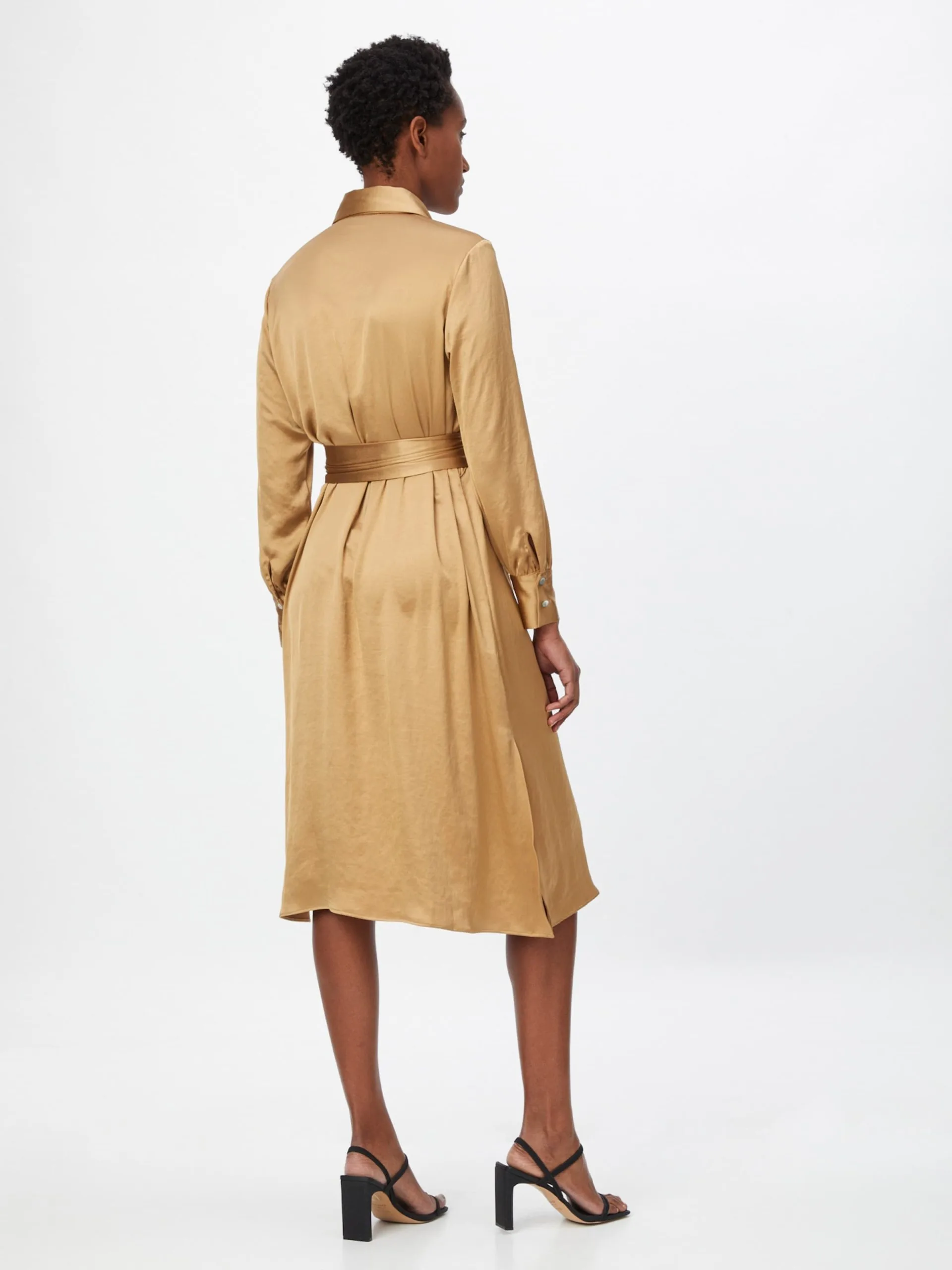 Blousejurken Blousejurk Hedvig Dames Sand 4 Blousejurken Blousejurk Hedvig Dames Sand - Afbeelding 4