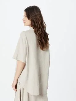 MOSS COPENHAGEN Blouses Met Korte Mouw Blouse Ginia Dames Beige 8 MOSS COPENHAGEN Blouses Met Korte Mouw Blouse Ginia Dames Beige -Moss Copenhagen Verkoop c5ccaaf8ed8f3a7d4126901f3fda3822