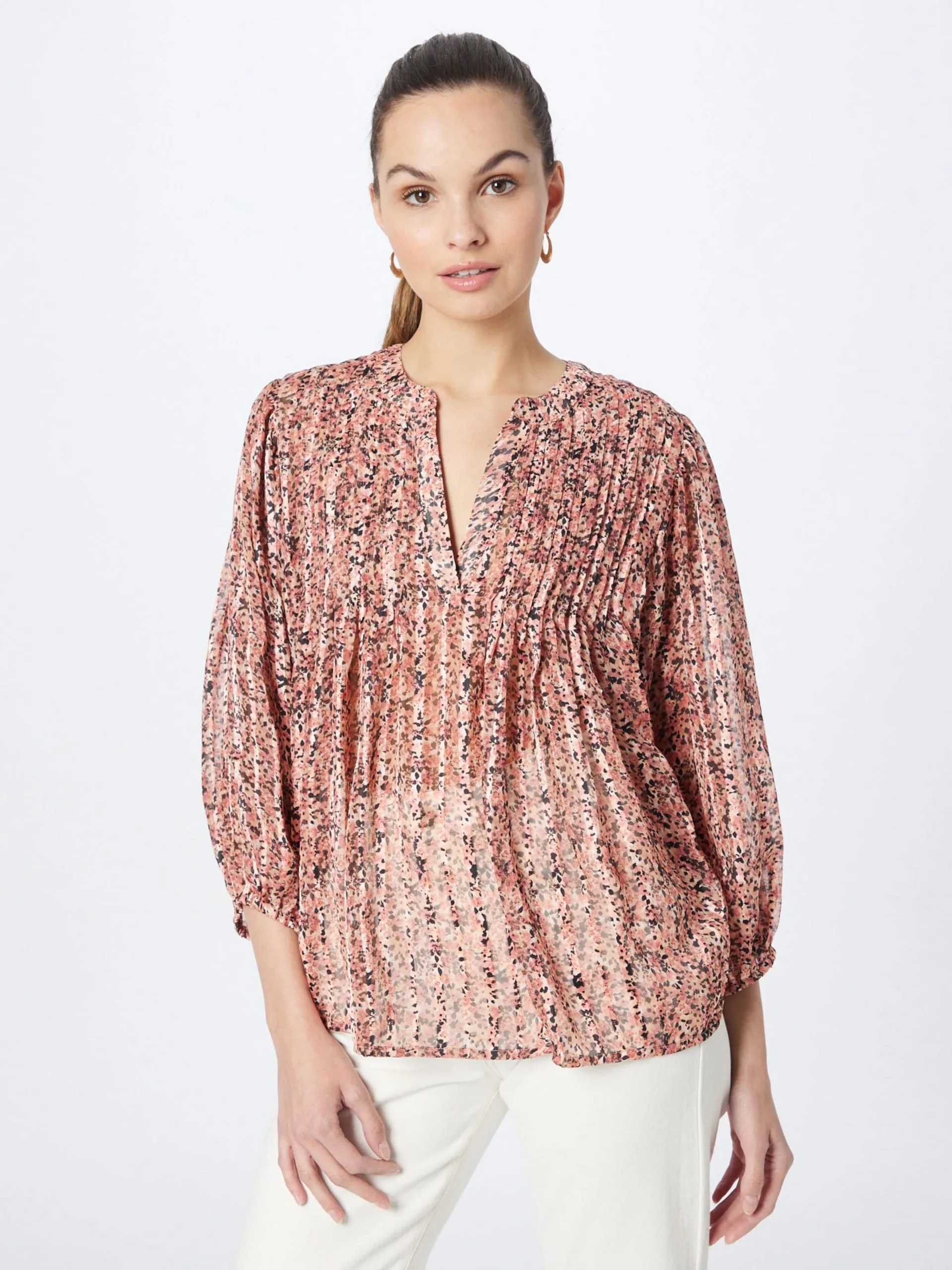 MOSS COPENHAGEN Blouses Met Korte Mouw Blouse Kaline Dames Pitaja Roze 3 MOSS COPENHAGEN Blouses Met Korte Mouw Blouse Kaline Dames Pitaja Roze - Afbeelding 3