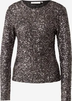 Longsleeves Shirt SEQUINCE Dames Zilvergrijs