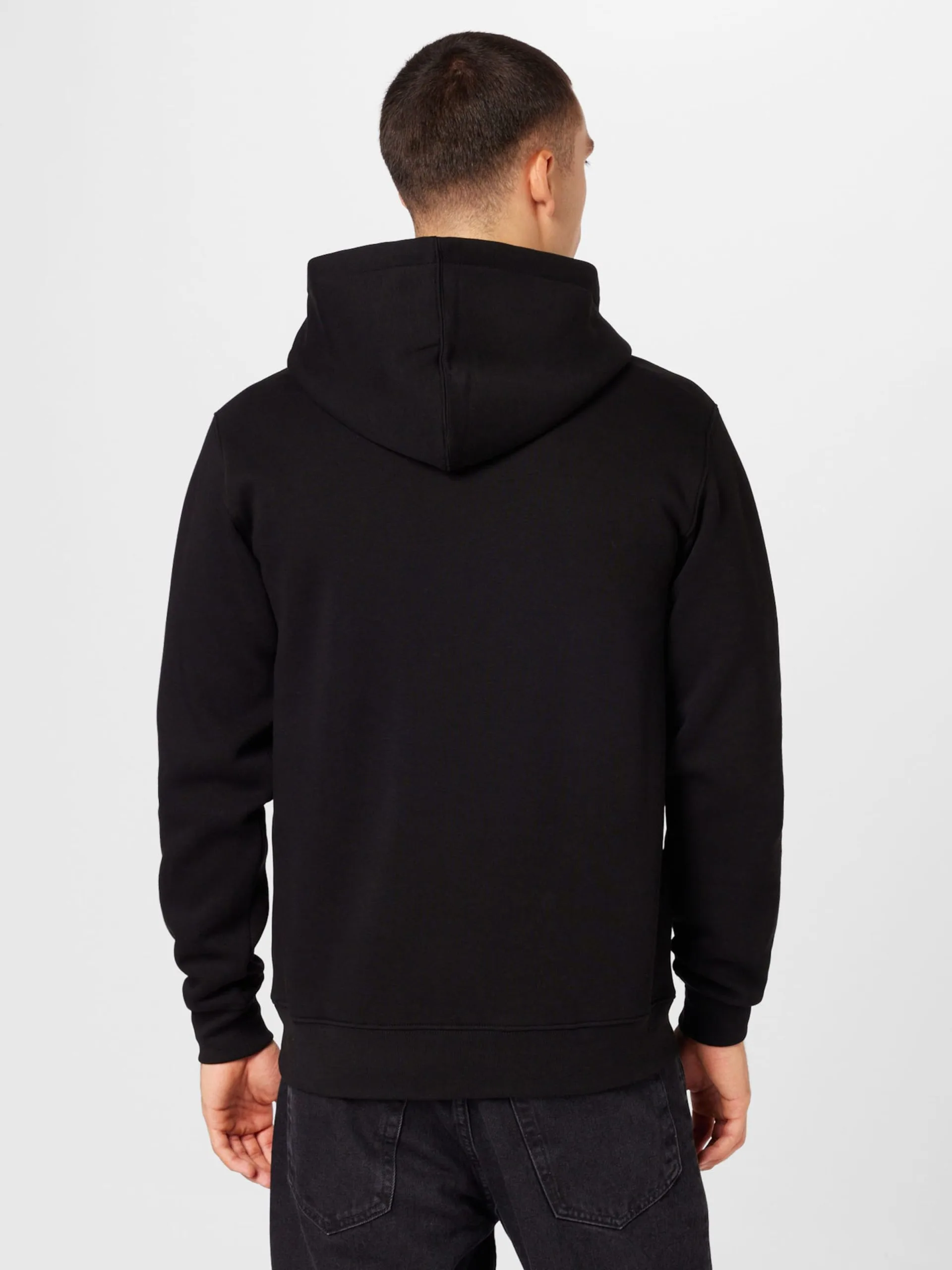 Hoodies Sweatshirt Heren Zwart 4 Hoodies Sweatshirt Heren Zwart - Afbeelding 4
