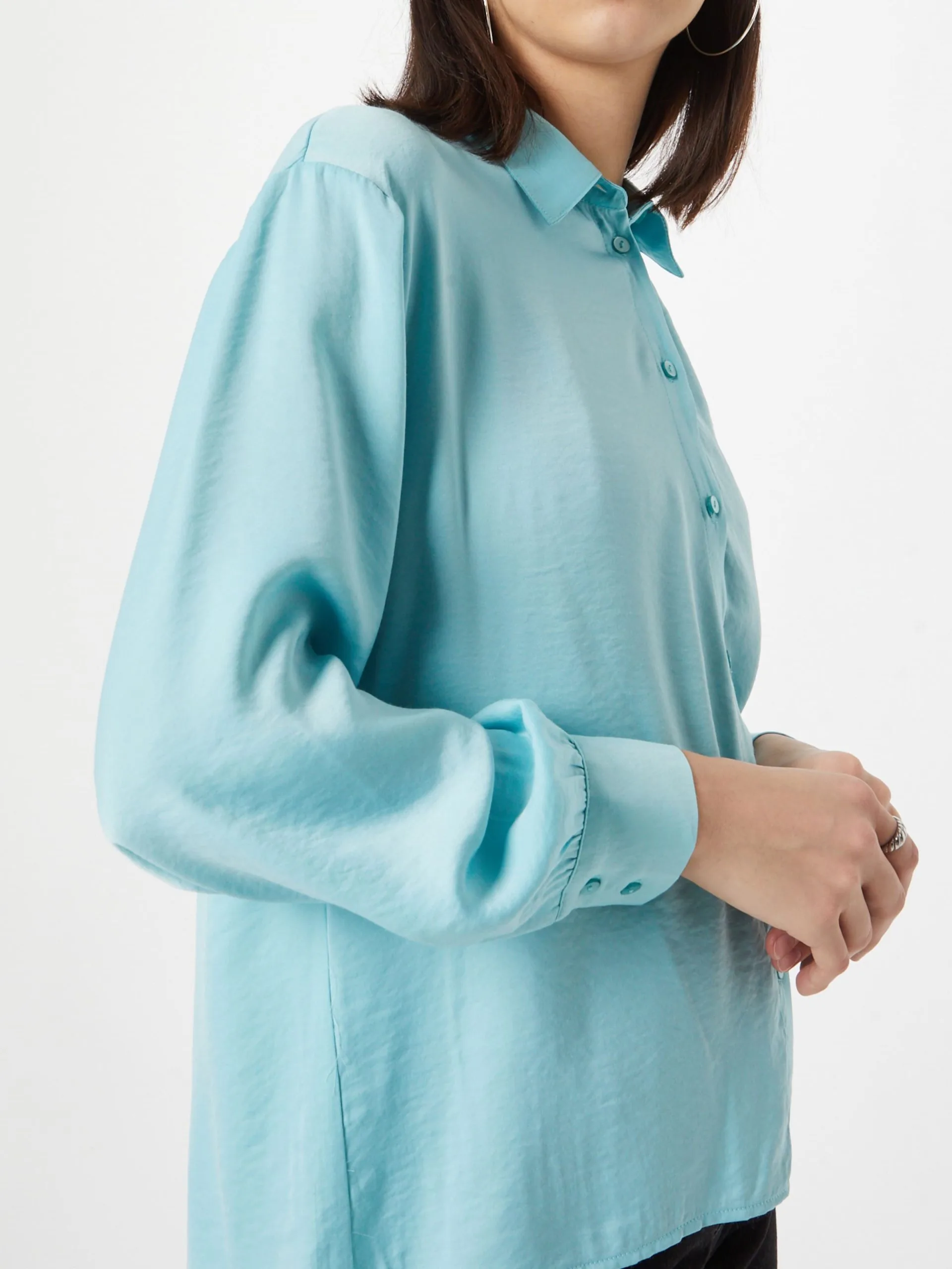 MOSS COPENHAGEN Overhemden Blouse Stefana Dames Lichtblauw 2 MOSS COPENHAGEN Overhemden Blouse Stefana Dames Lichtblauw - Afbeelding 2