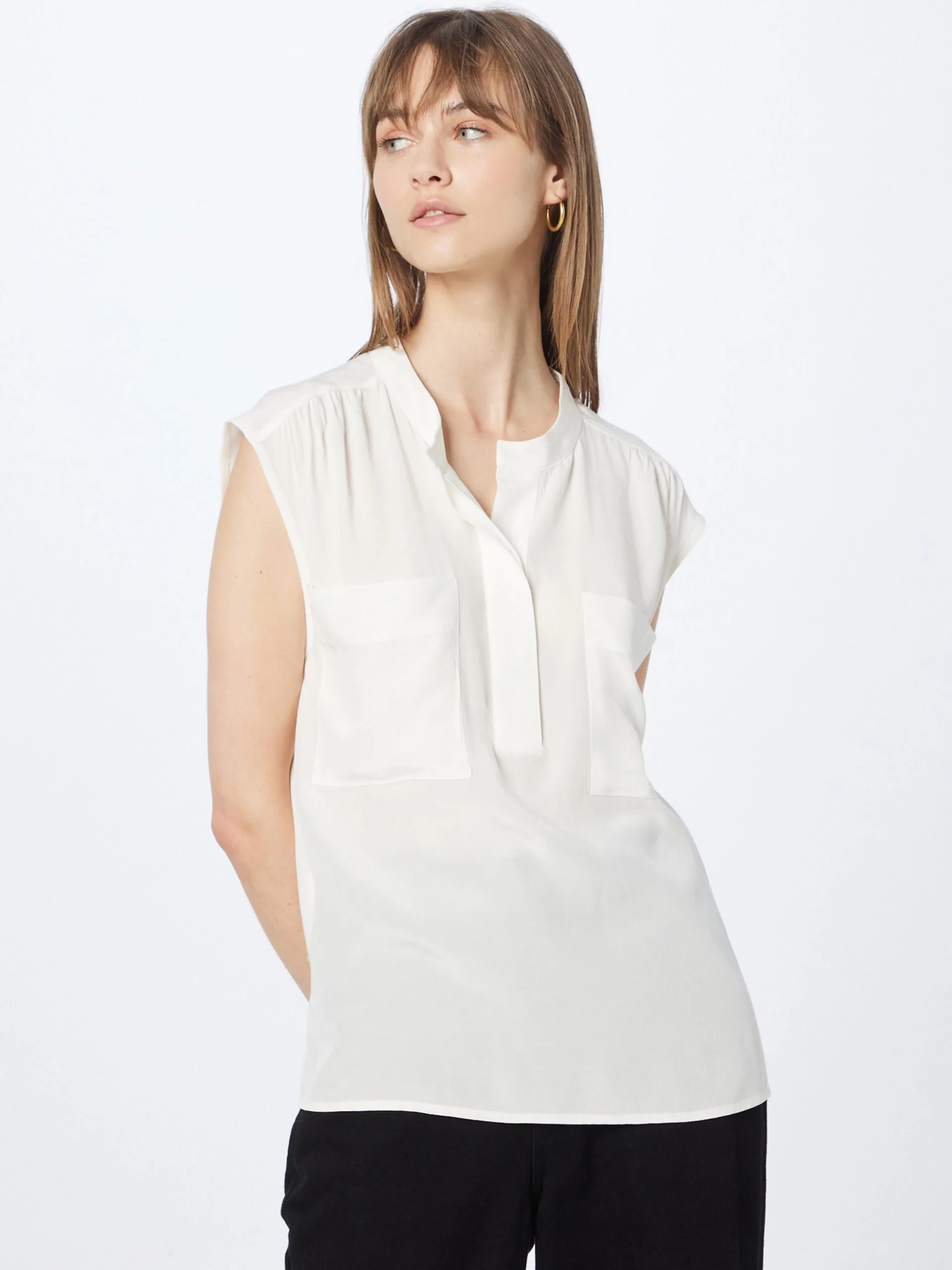 Coster Copenhagen Blouses Met Korte Mouw Blouse Dames Crème 3 Coster Copenhagen Blouses Met Korte Mouw Blouse Dames Crème - Afbeelding 3