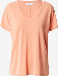 MOSS COPENHAGEN T-shirts Shirt Fenya Dames Abrikoos