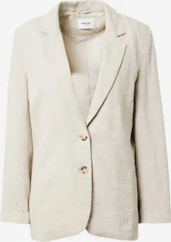 MOSS COPENHAGEN Klassieke Blazers Blazers Karima Ginia Dames Beige Gemêleerd