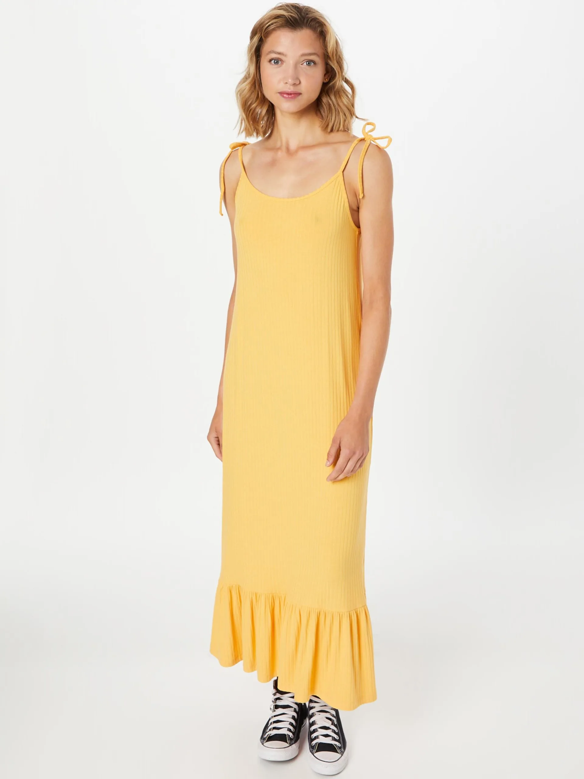 MOSS COPENHAGEN Maxi Jurken Jurk Leane Kimmie Dames Goudgeel 3 MOSS COPENHAGEN Maxi Jurken Jurk Leane Kimmie Dames Goudgeel - Afbeelding 3