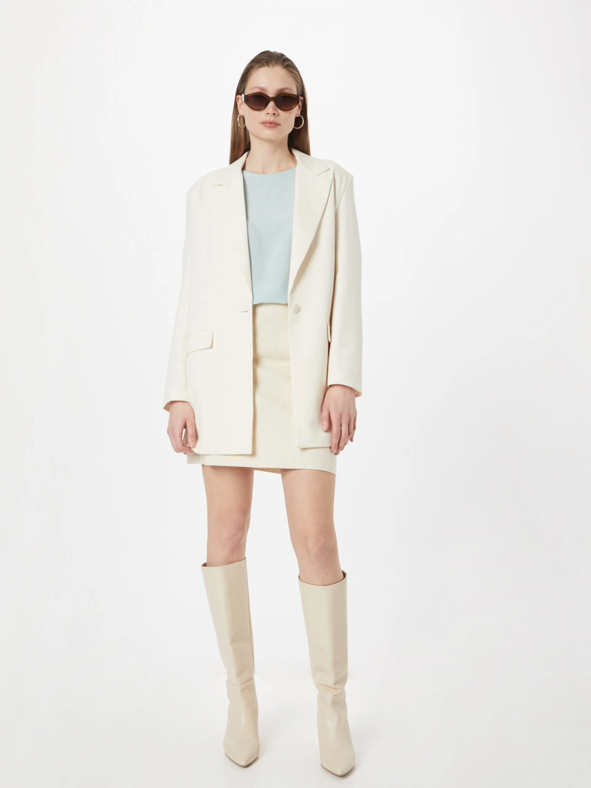 MOSS COPENHAGEN Blouses Met Korte Mouw Blouse Nianna Melody Dames Lichtblauw 5 MOSS COPENHAGEN Blouses Met Korte Mouw Blouse Nianna Melody Dames Lichtblauw - Afbeelding 5