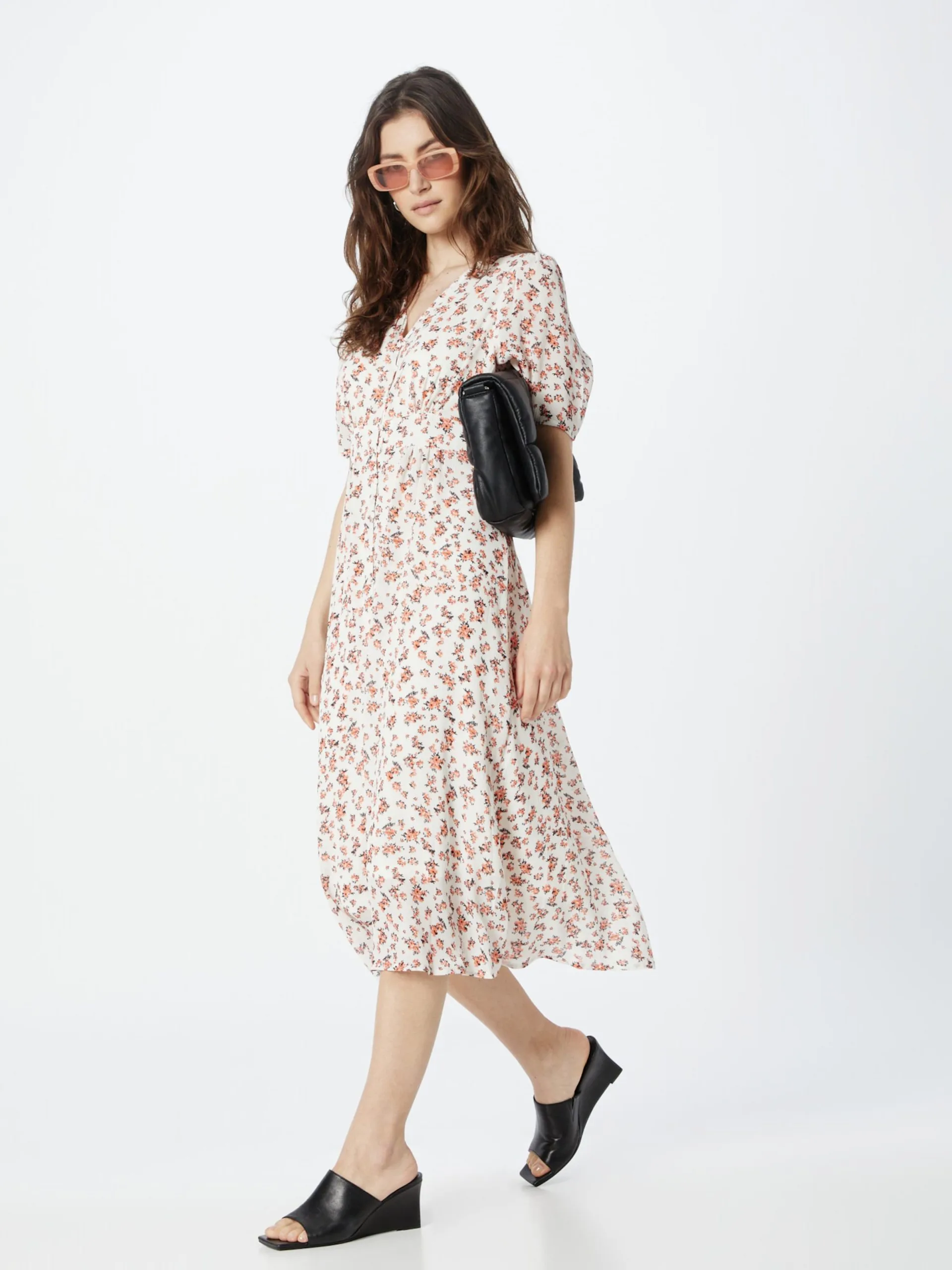 MOSS COPENHAGEN Blousejurken Blousejurk Neomina Rikkelie Dames Wit 5 MOSS COPENHAGEN Blousejurken Blousejurk Neomina Rikkelie Dames Wit - Afbeelding 5