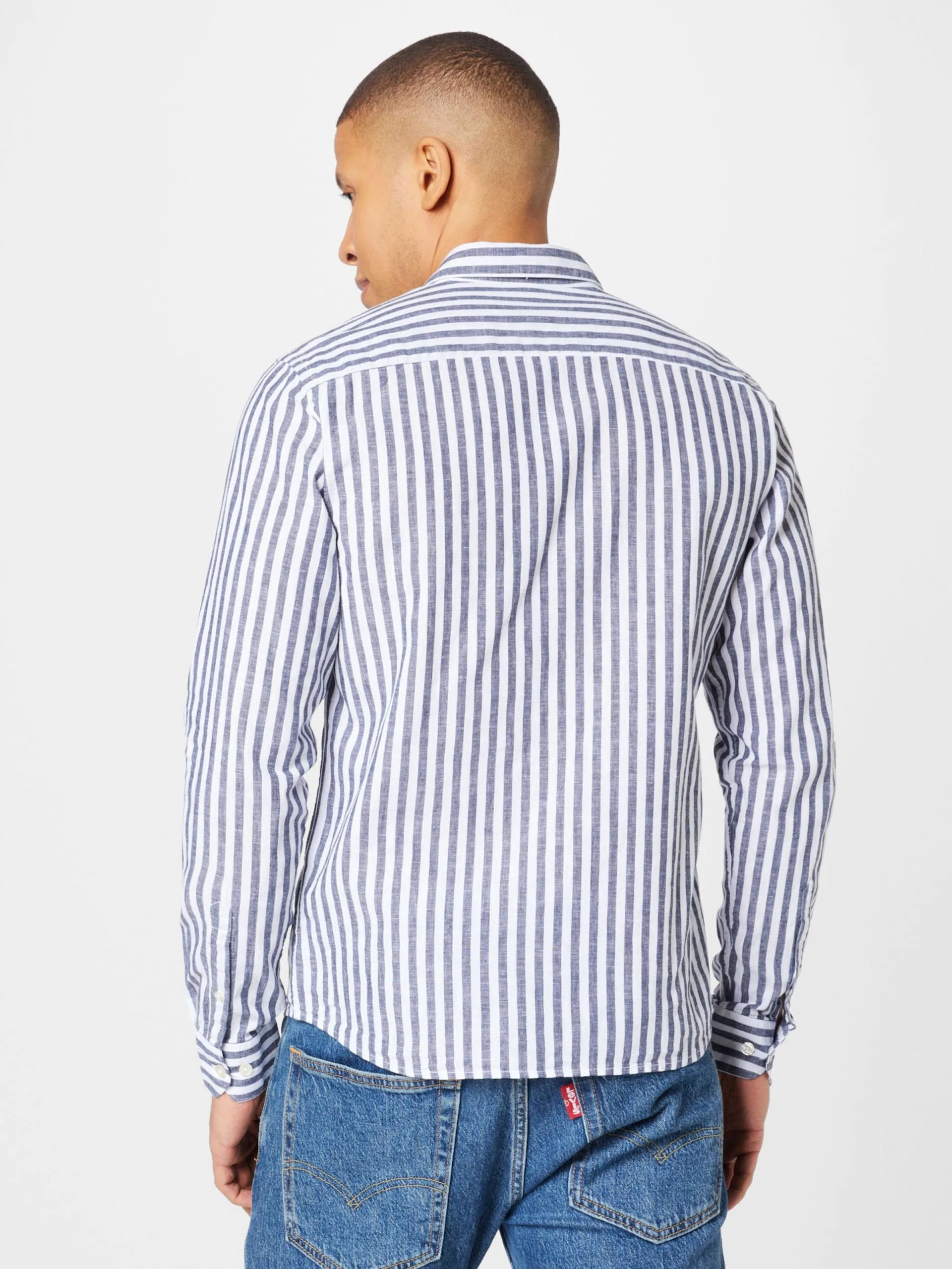 Casual Overhemden Regular Fit Overhemd Jamie Heren Marine 4 Casual Overhemden Regular Fit Overhemd Jamie Heren Marine - Afbeelding 4