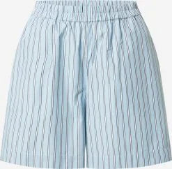 MOSS COPENHAGEN Shorts Wide Leg Broek Dames Lichtblauw