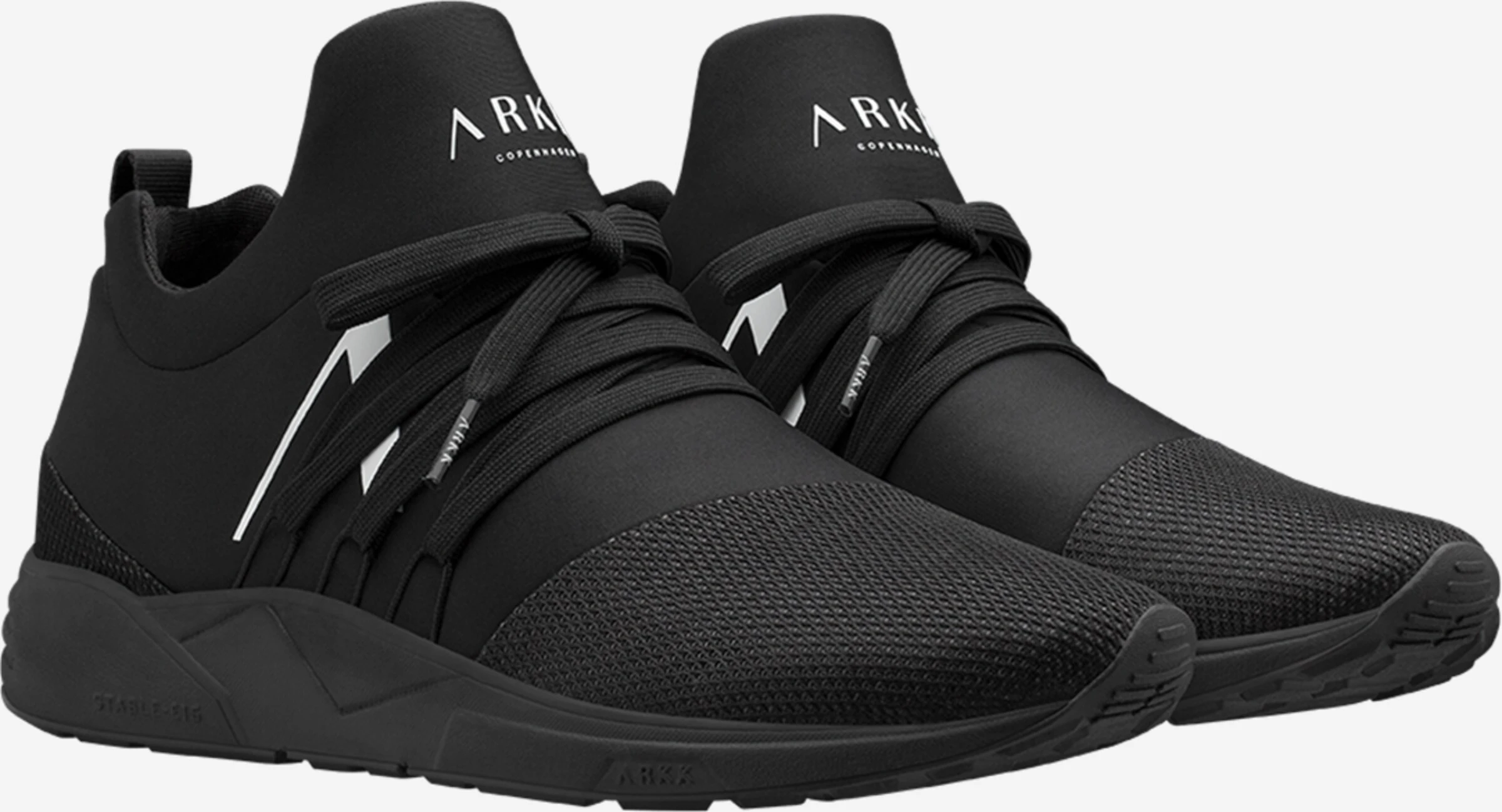 ARKK Copenhagen Running Sneakers Sneakers Laag Raven Heren Zwart 2 ARKK Copenhagen Running Sneakers Sneakers Laag Raven Heren Zwart - Afbeelding 2