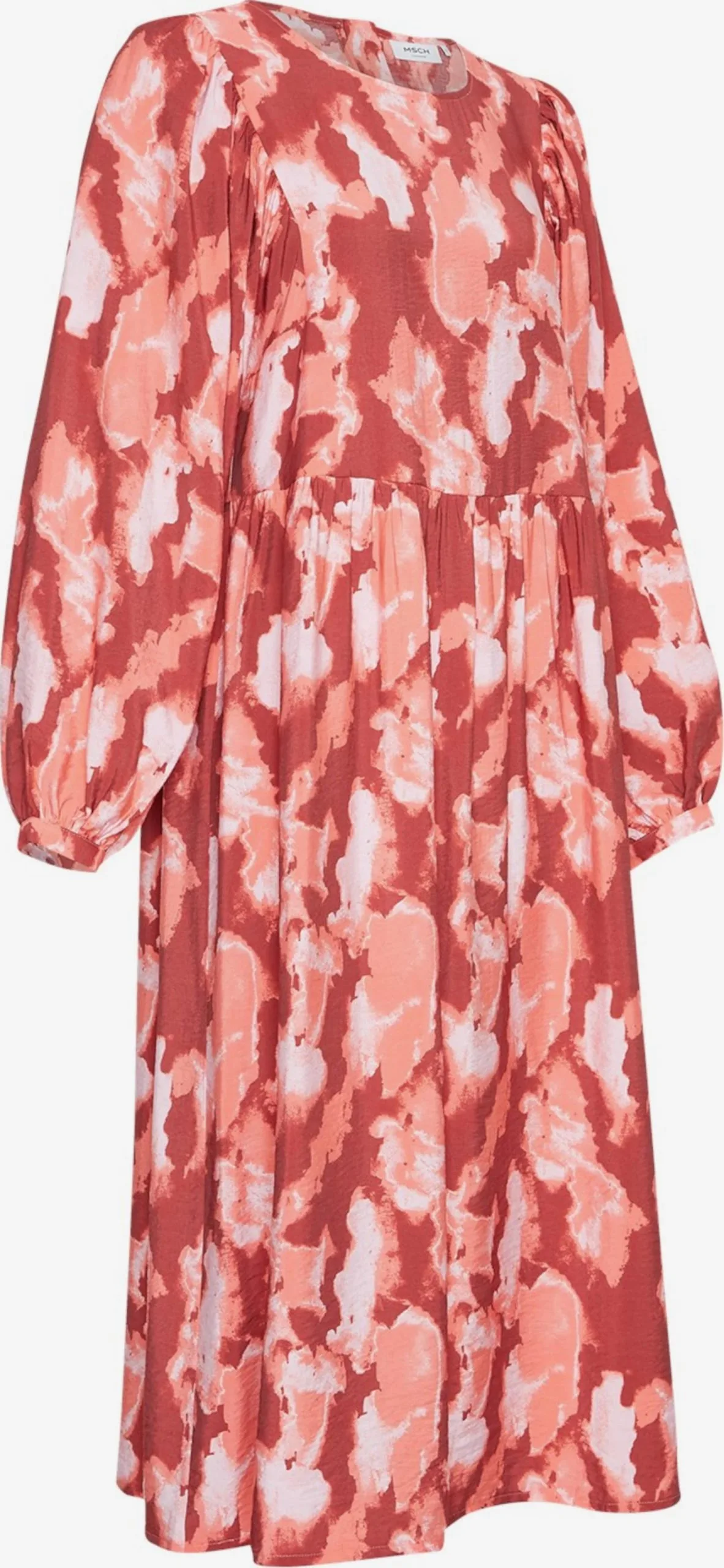 MOSS COPENHAGEN Midi Jurken Jurk Ladonna Dames Abrikoos / Kreeft / Lichtoranje 2 MOSS COPENHAGEN Midi Jurken Jurk Ladonna Dames Abrikoos / Kreeft / Lichtoranje - Afbeelding 2