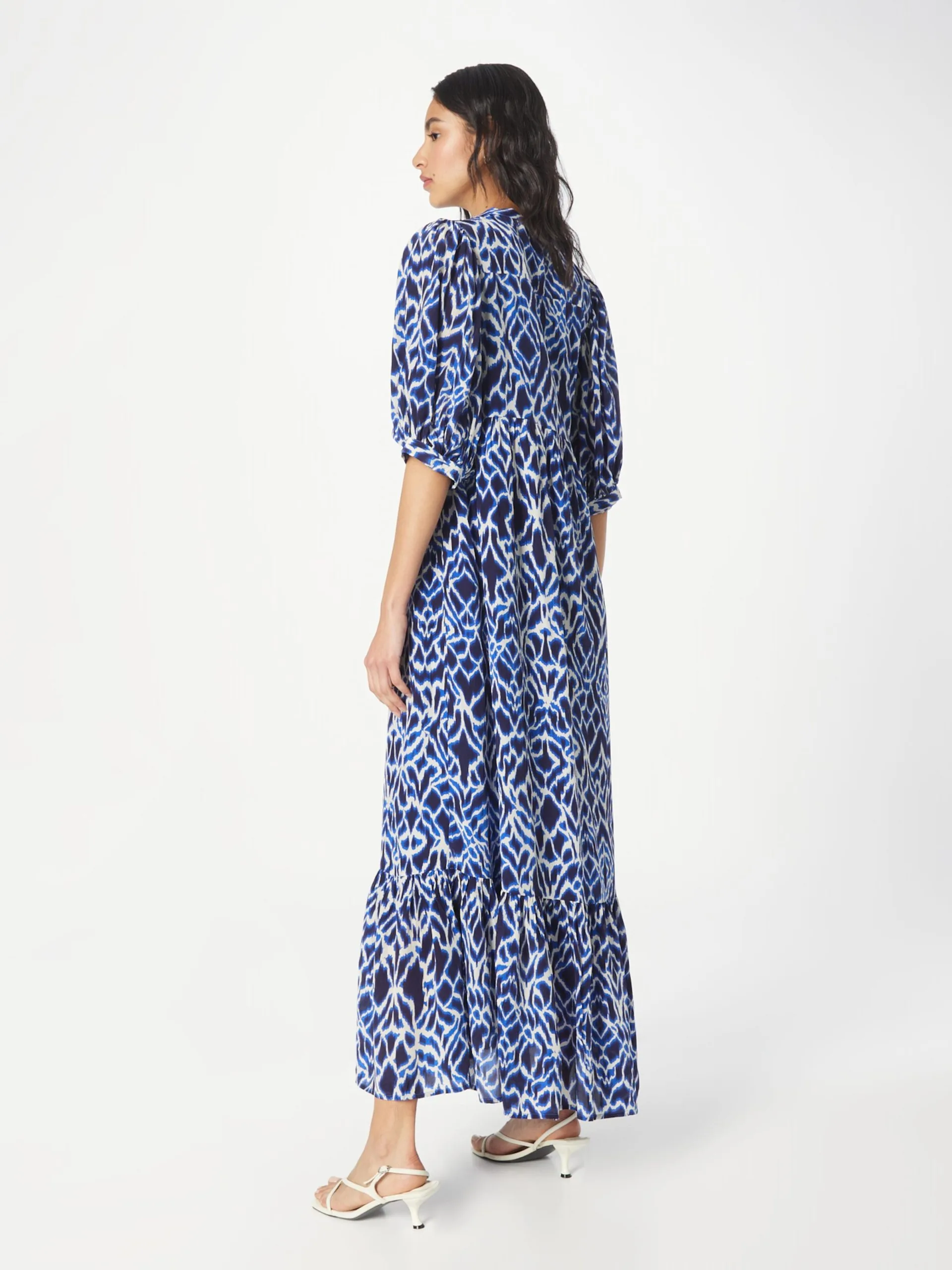 Maxi Jurken Jurk Lucille Dames Blauw / Marine 4 Maxi Jurken Jurk Lucille Dames Blauw / Marine - Afbeelding 4