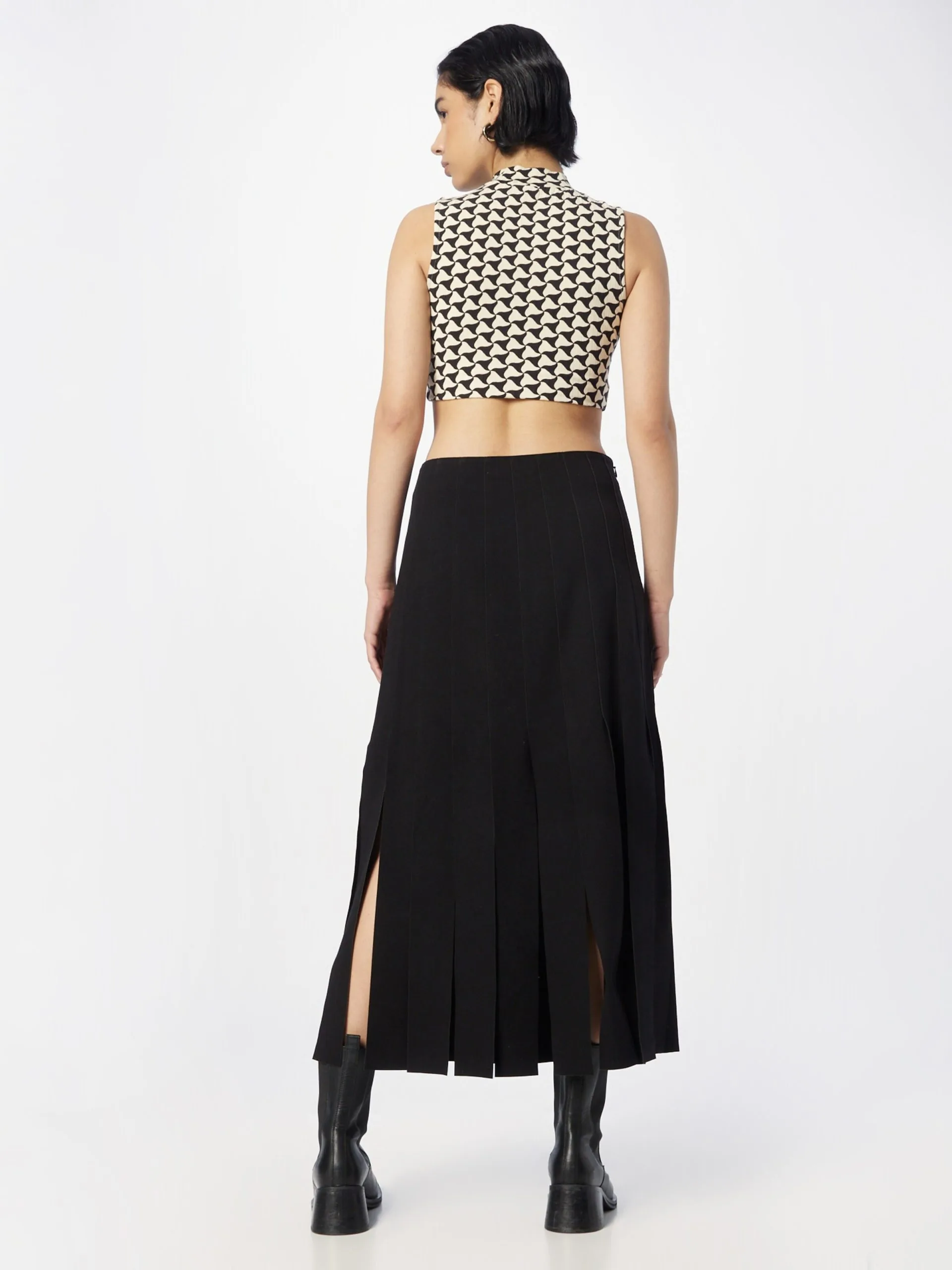 Maxi Rokken Rok Dames Zwart 4 Maxi Rokken Rok Dames Zwart - Afbeelding 4