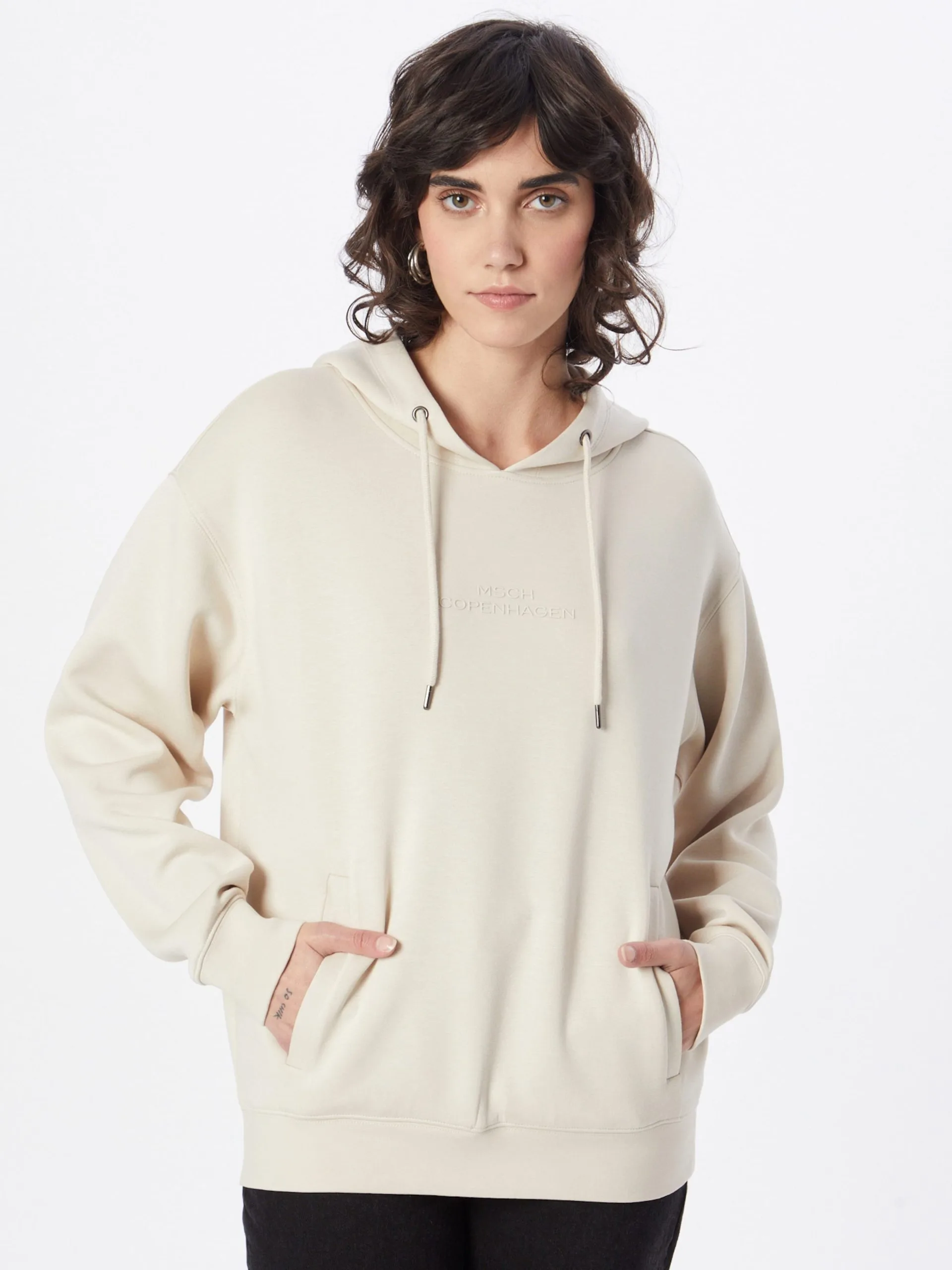 MOSS COPENHAGEN Hoodies Sweatshirt Ima Dames Sand 2 MOSS COPENHAGEN Hoodies Sweatshirt Ima Dames Sand - Afbeelding 2