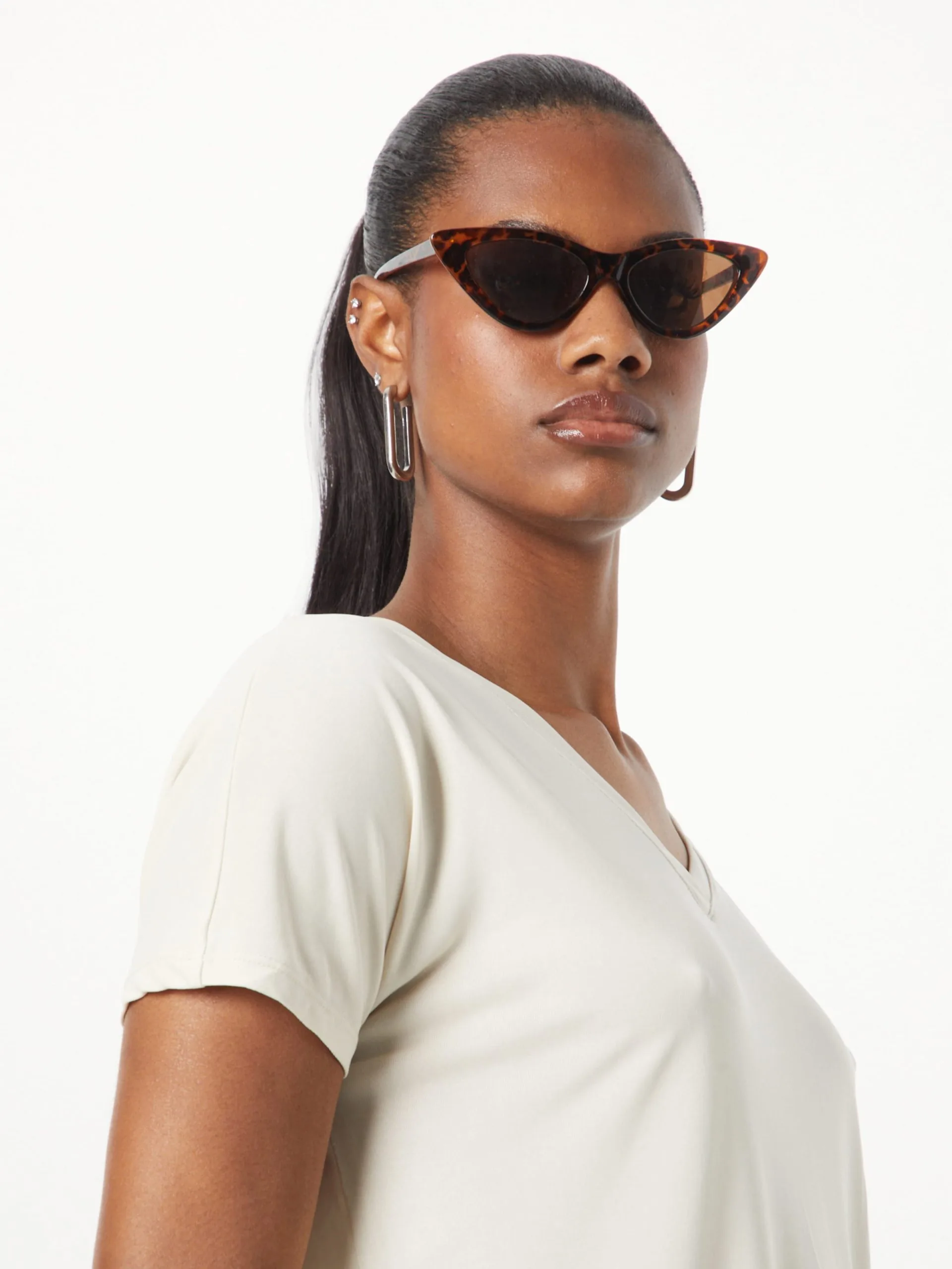 MOSS COPENHAGEN T-shirts Shirt Fenya Dames Taupe 2 MOSS COPENHAGEN T-shirts Shirt Fenya Dames Taupe - Afbeelding 2