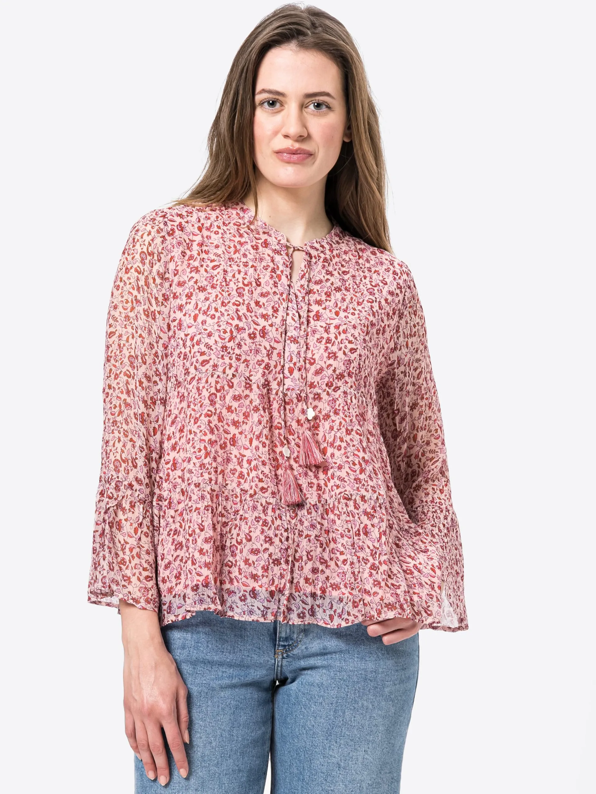 Blouses Met Korte Mouw Blouse Ginger Dames Rosa 3 Blouses Met Korte Mouw Blouse Ginger Dames Rosa - Afbeelding 3