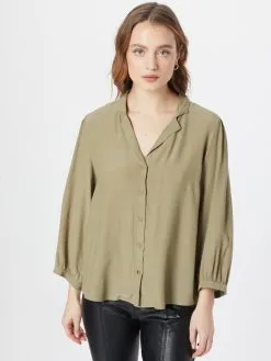 MOSS COPENHAGEN Blouses Met Korte Mouw Blouse Galiena Dames Kaki 7 MOSS COPENHAGEN Blouses Met Korte Mouw Blouse Galiena Dames Kaki -Moss Copenhagen Verkoop d93328ef070264988e41c6274ba30996