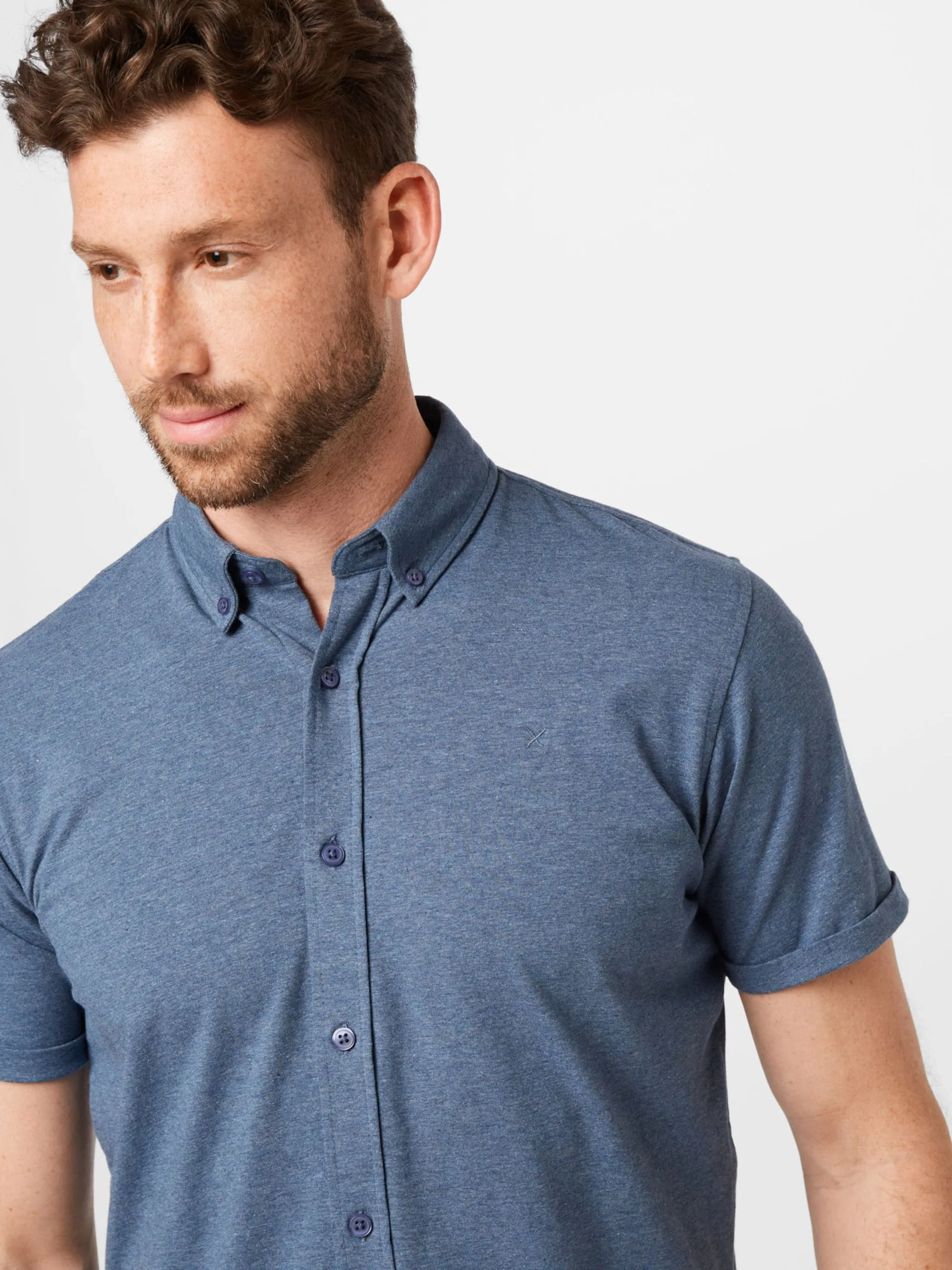 Casual Overhemden Regular Fit Overhemd Hudson Heren Blauw Gemêleerd 2 Casual Overhemden Regular Fit Overhemd Hudson Heren Blauw Gemêleerd - Afbeelding 2
