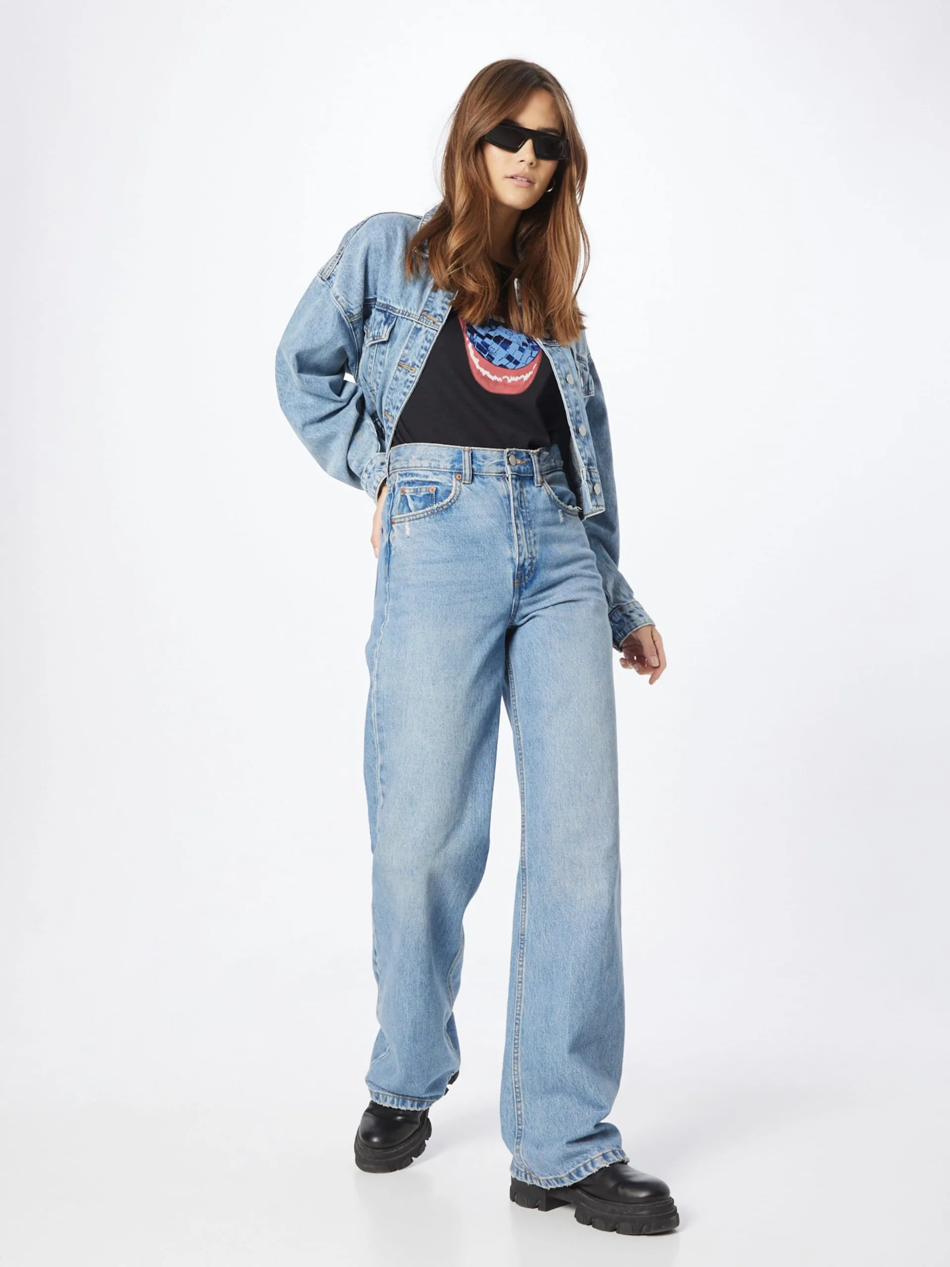 Coster Copenhagen T-shirts Shirt Disco Lips Dames Zwart 5 Coster Copenhagen T-shirts Shirt Disco Lips Dames Zwart - Afbeelding 5