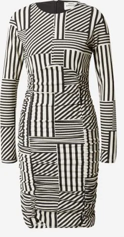 Mini Jurken Jurk Pollux Amelia Dames Zwart / Wit