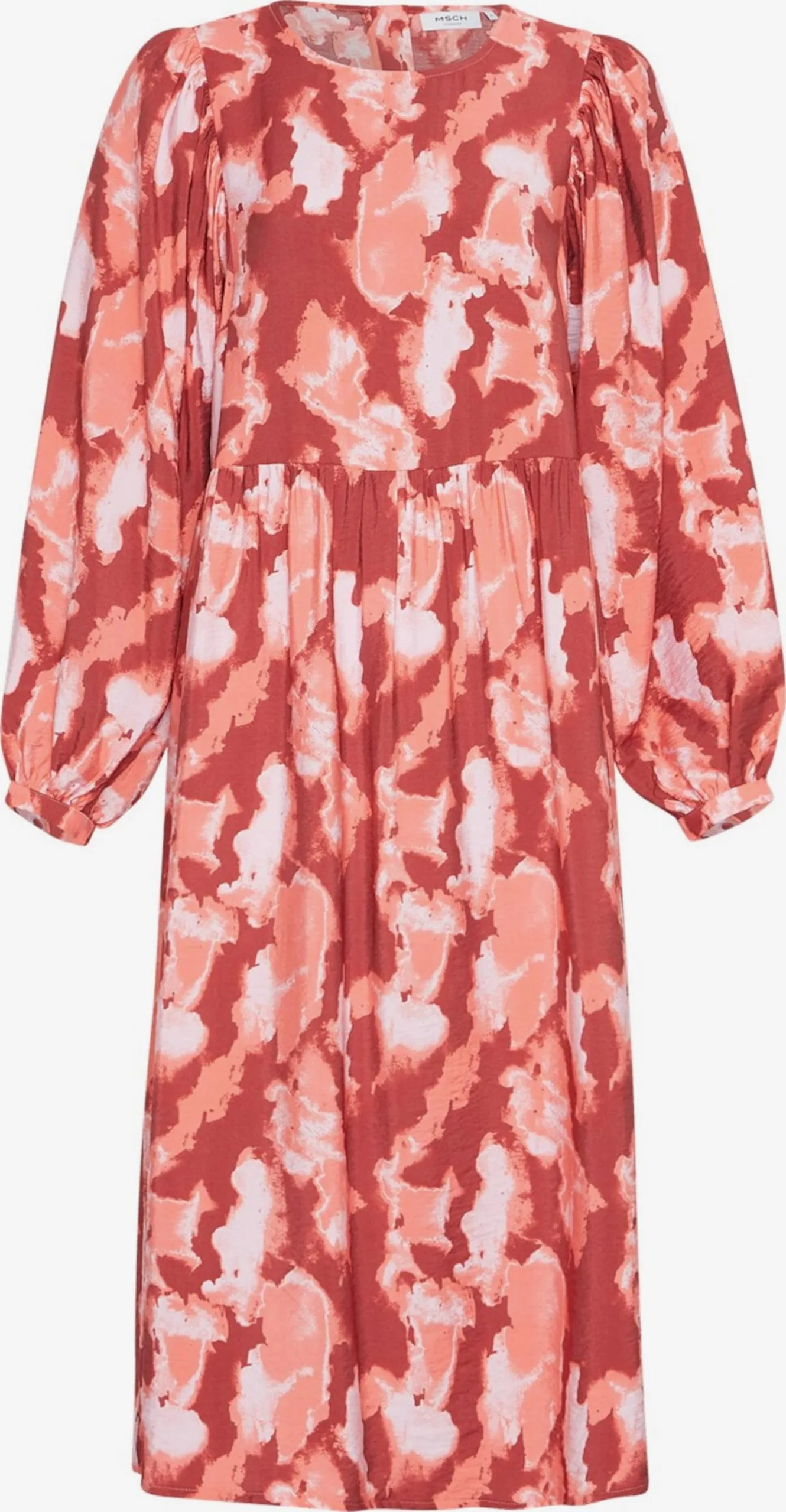 MOSS COPENHAGEN Midi Jurken Jurk Ladonna Dames Abrikoos / Kreeft / Lichtoranje 1 MOSS COPENHAGEN Midi Jurken Jurk Ladonna Dames Abrikoos / Kreeft / Lichtoranje