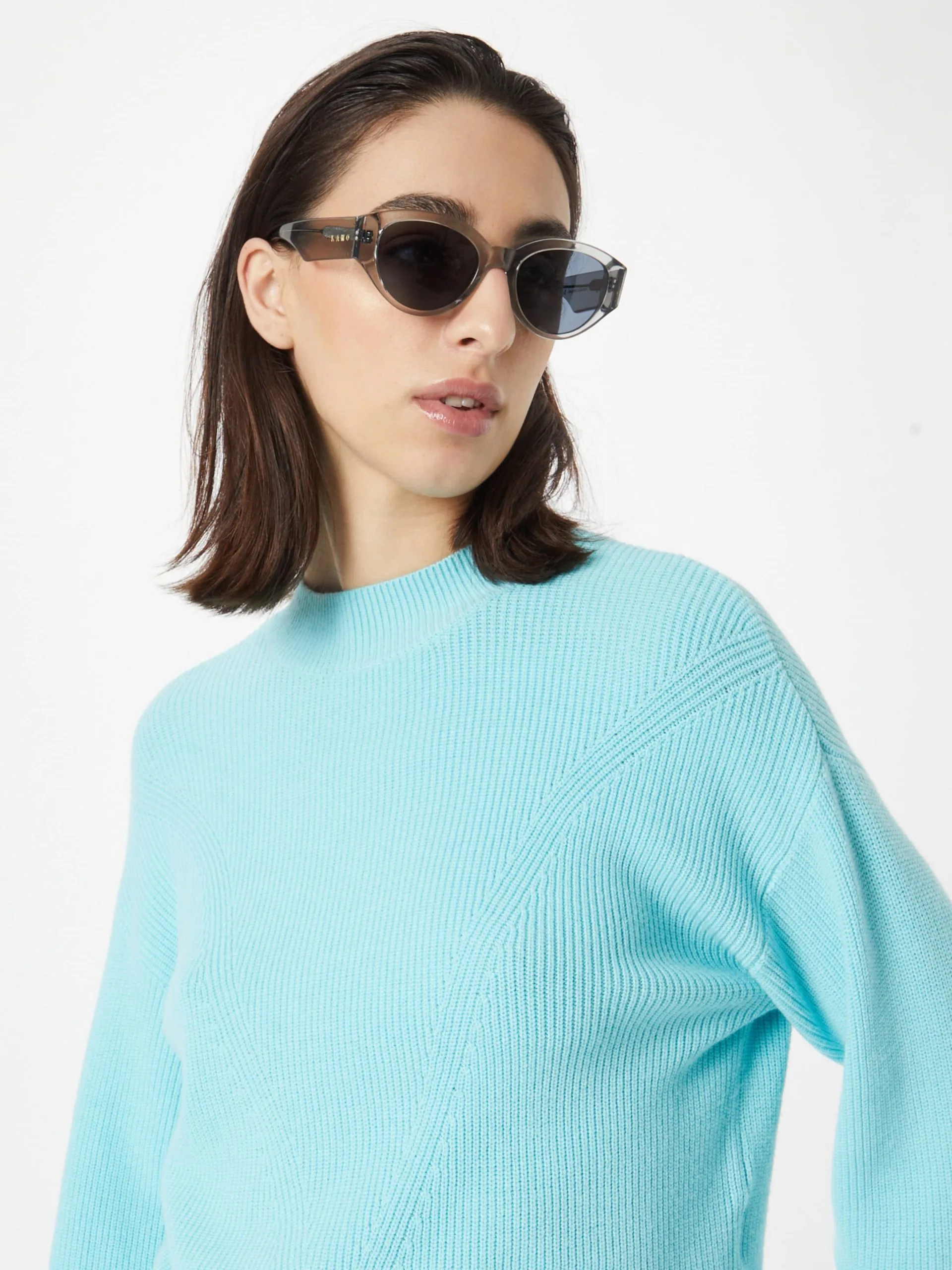 MOSS COPENHAGEN Basic Truien Trui Sassia Dames Lichtblauw 2 MOSS COPENHAGEN Basic Truien Trui Sassia Dames Lichtblauw - Afbeelding 2