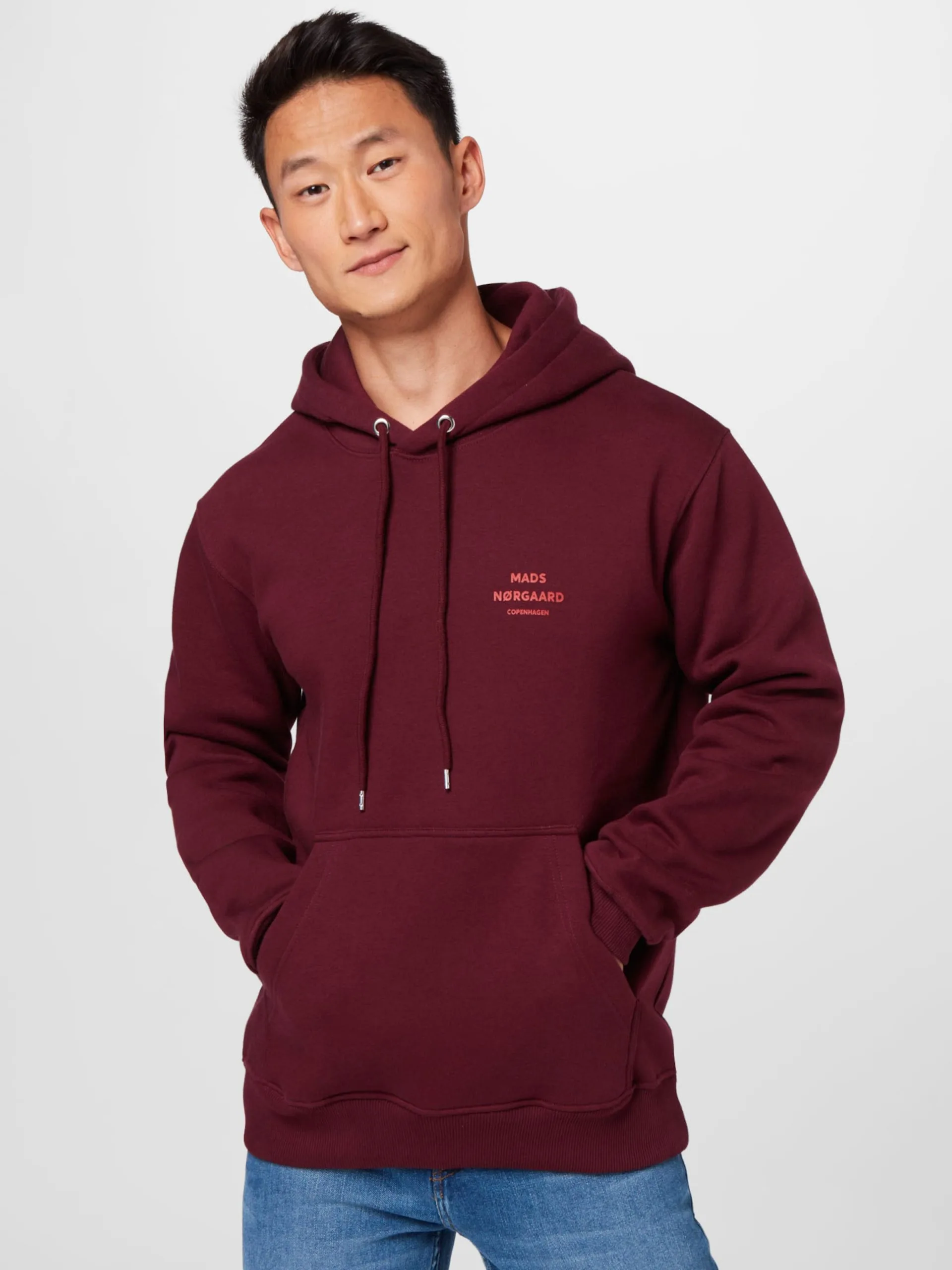 Hoodies Sweatshirt Heren Wijnrood / Watermeloen Rood 3 Hoodies Sweatshirt Heren Wijnrood / Watermeloen Rood - Afbeelding 3