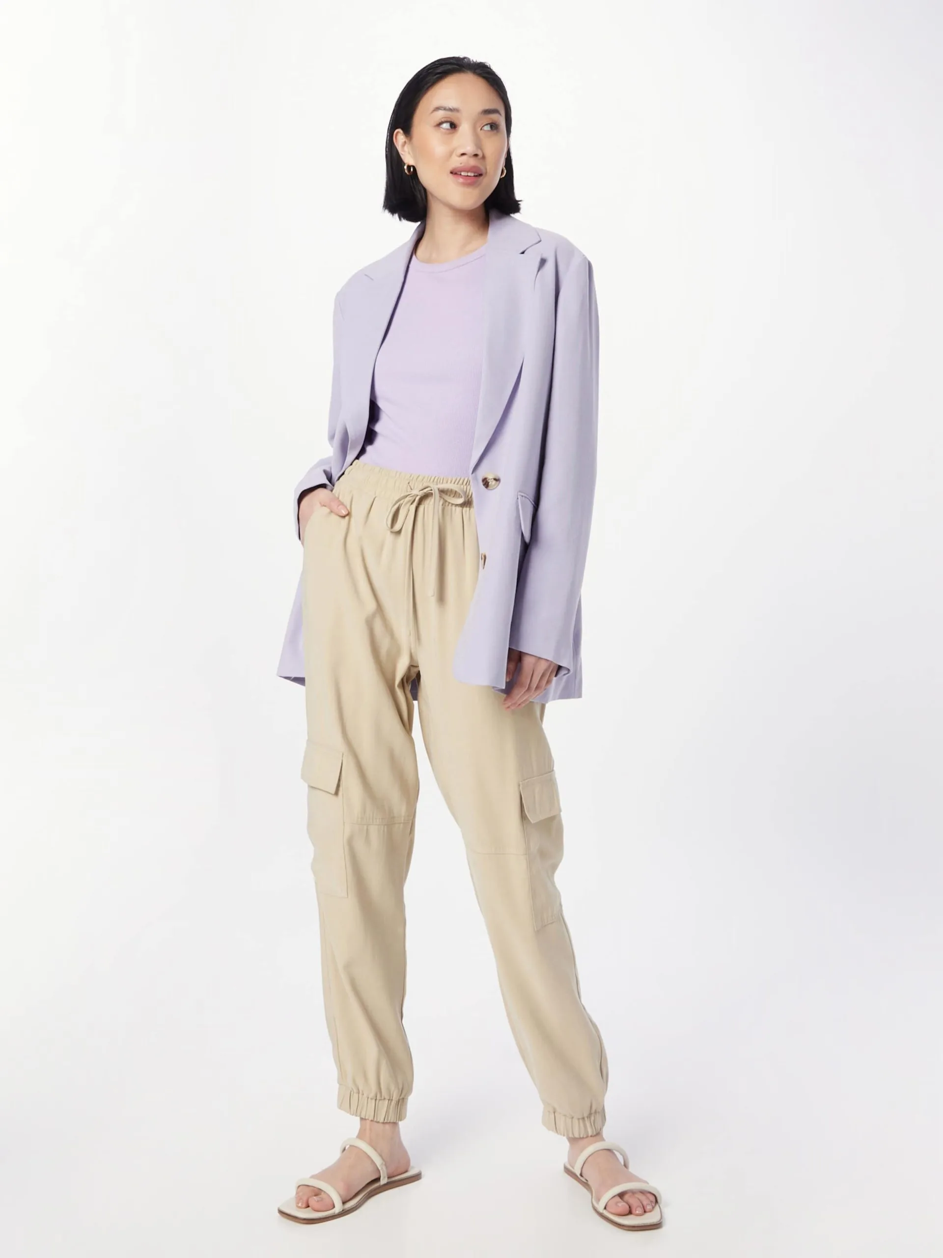 MOSS COPENHAGEN Pantalons Loosefit Broek Kinna Selia Dames Beige 5 MOSS COPENHAGEN Pantalons Loosefit Broek Kinna Selia Dames Beige - Afbeelding 5