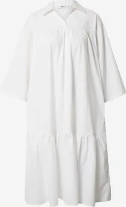 MOSS COPENHAGEN Blousejurken Blousejurk Dames Wit