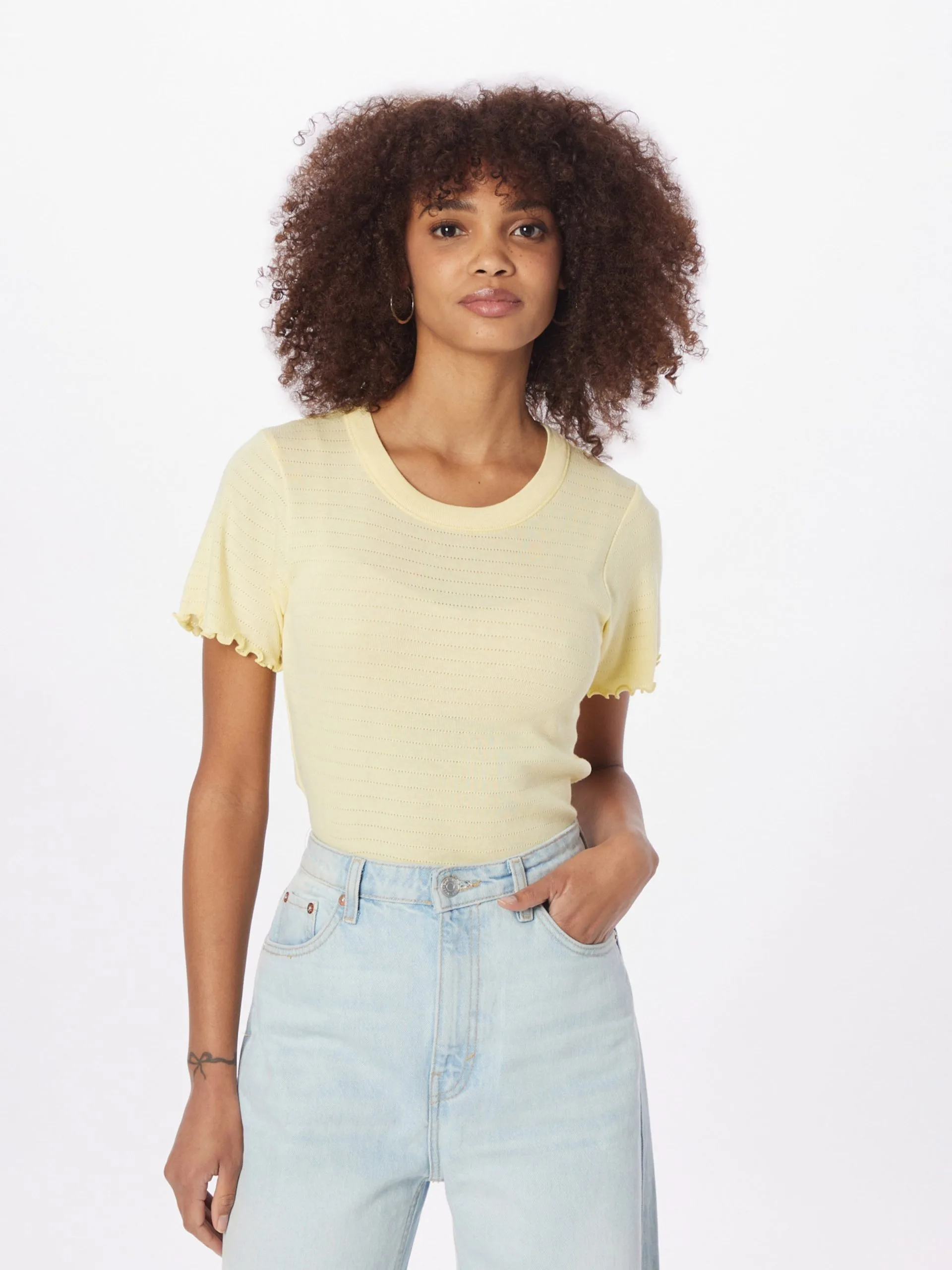 T-shirts Shirt Dames Beige 3 T-shirts Shirt Dames Beige - Afbeelding 3