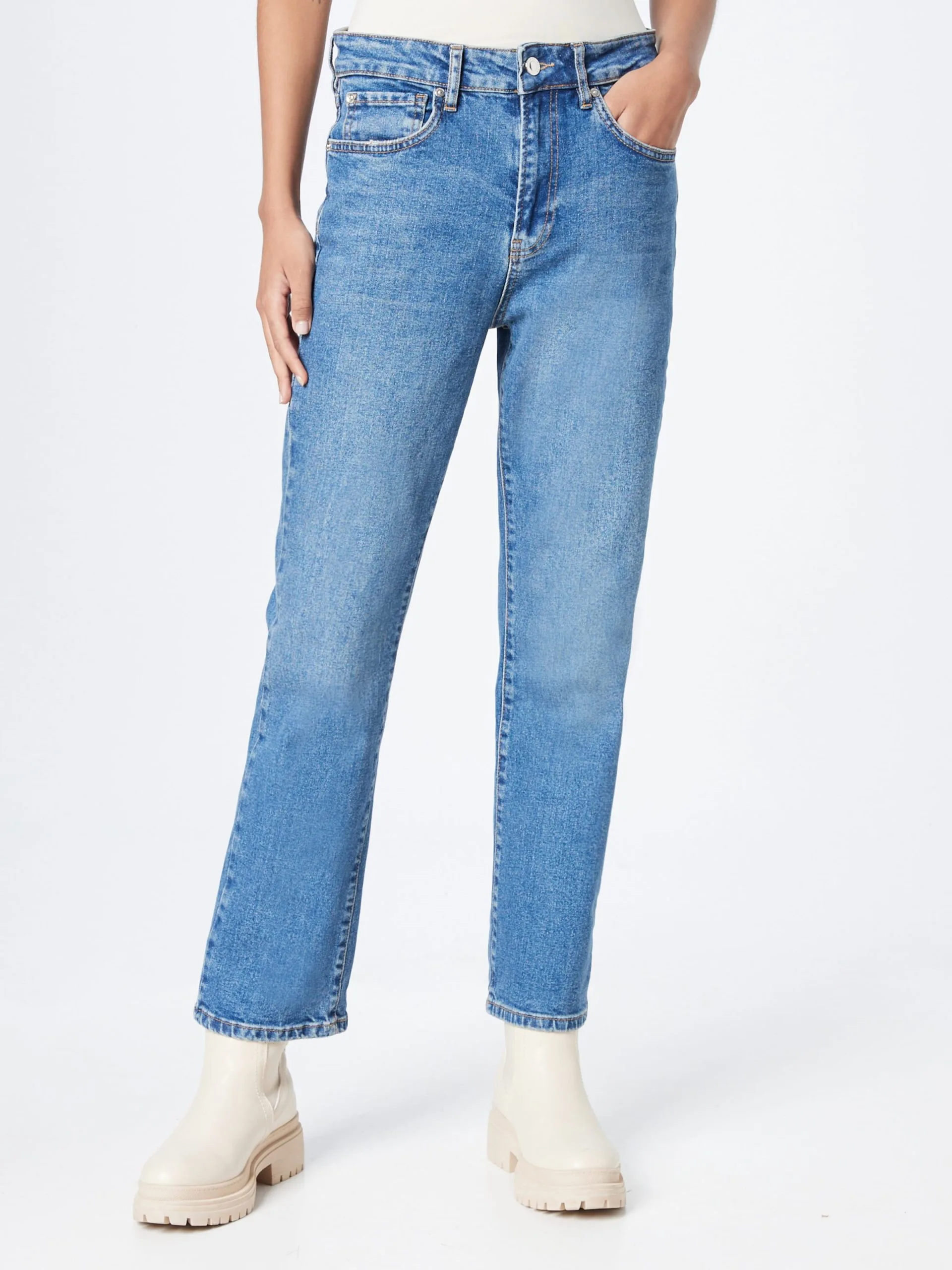 IVY Copenhagen Straight Regular Jeans Dames Blauw 3 IVY Copenhagen Straight Regular Jeans Dames Blauw - Afbeelding 3