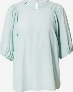MOSS COPENHAGEN Blouses Met Korte Mouw Blouse Nianna Melody Dames Lichtblauw