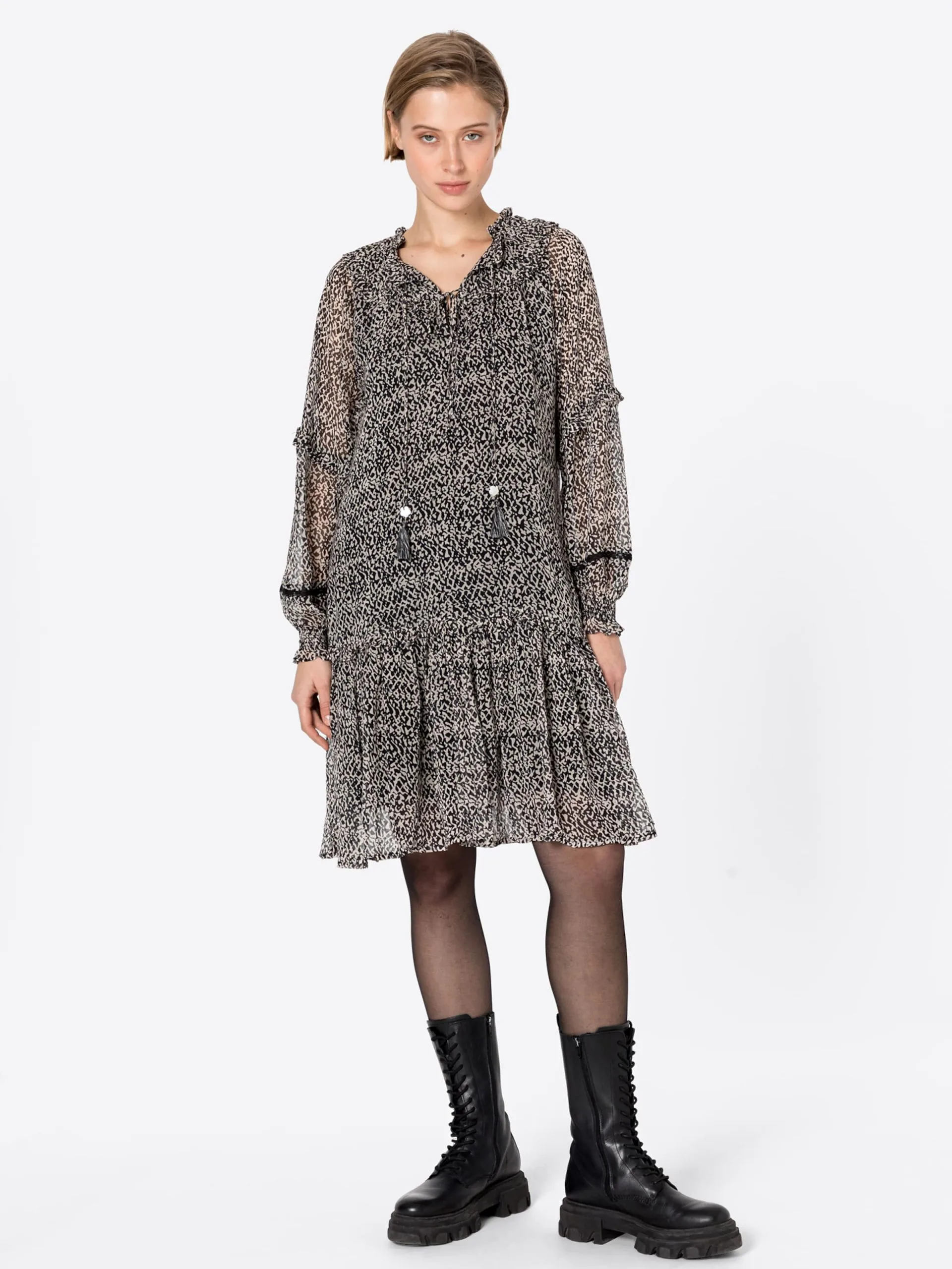 Mini Jurken Jurk Tiana Dames Zwart 3 Mini Jurken Jurk Tiana Dames Zwart - Afbeelding 3