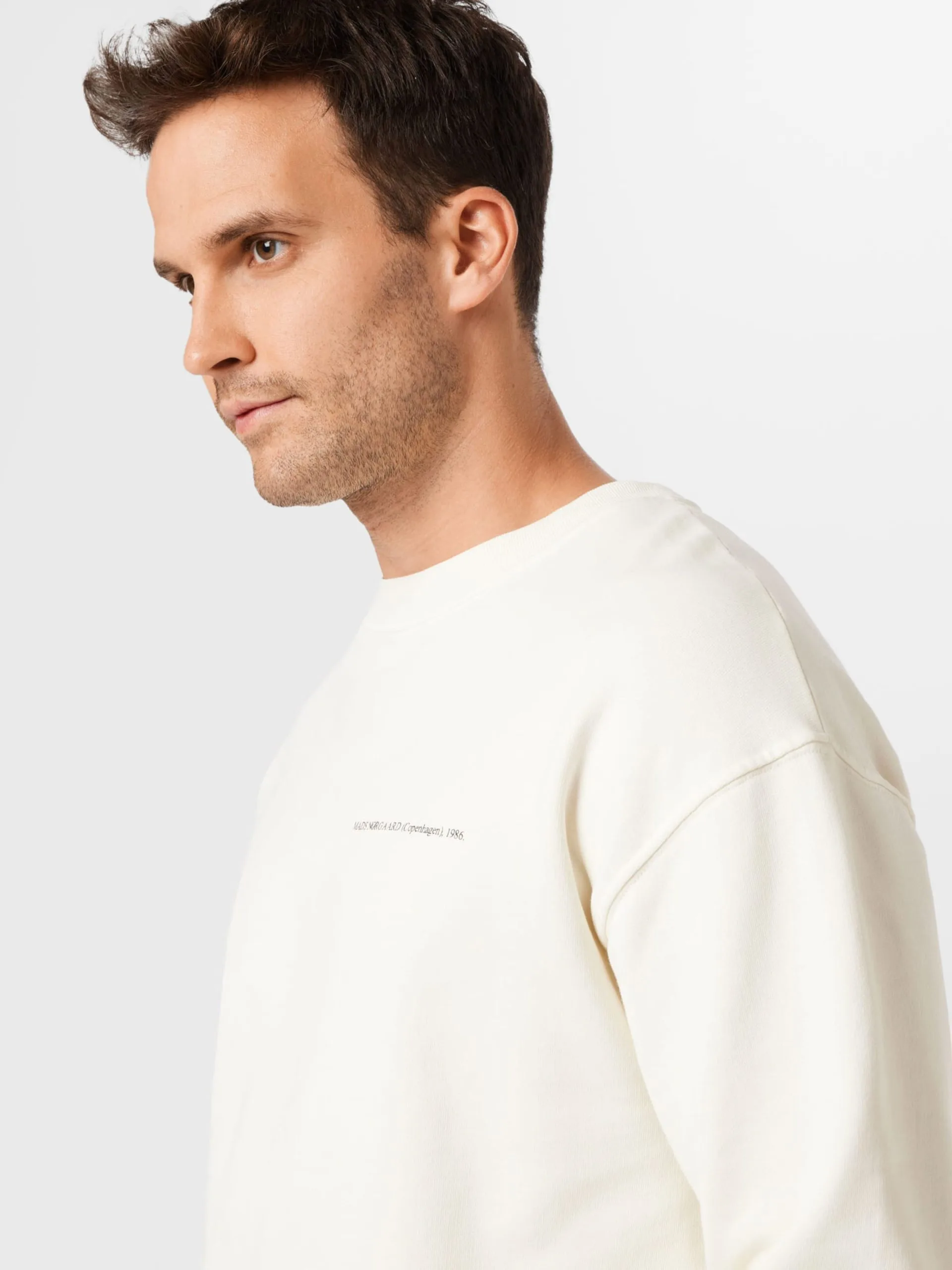 Sweatshirts Sweatshirt Heren Crème 2 Sweatshirts Sweatshirt Heren Crème - Afbeelding 2