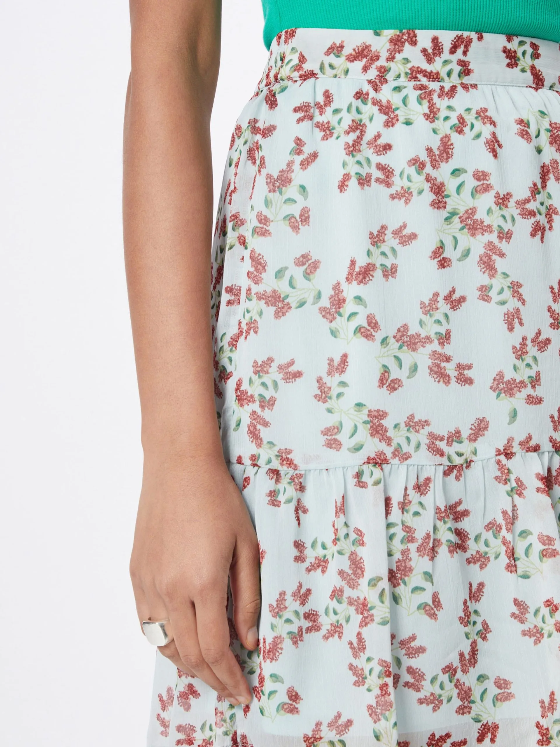 MOSS COPENHAGEN Mini Rokken Rok Satina Dames Donkerrood 2 MOSS COPENHAGEN Mini Rokken Rok Satina Dames Donkerrood - Afbeelding 2