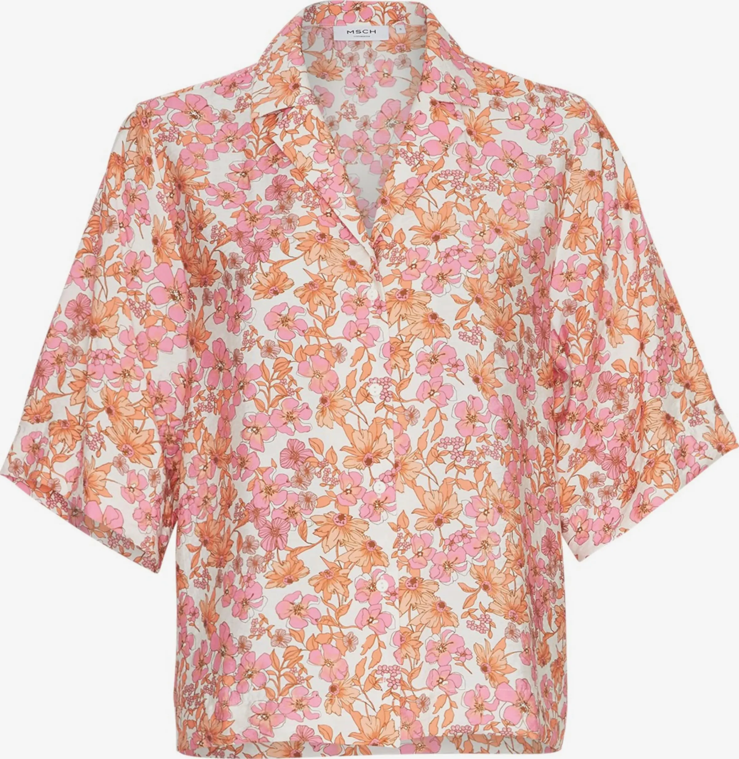 MOSS COPENHAGEN Blouses Met Korte Mouw Blouse Adanaya Ladonna Dames Rosa 1 MOSS COPENHAGEN Blouses Met Korte Mouw Blouse Adanaya Ladonna Dames Rosa
