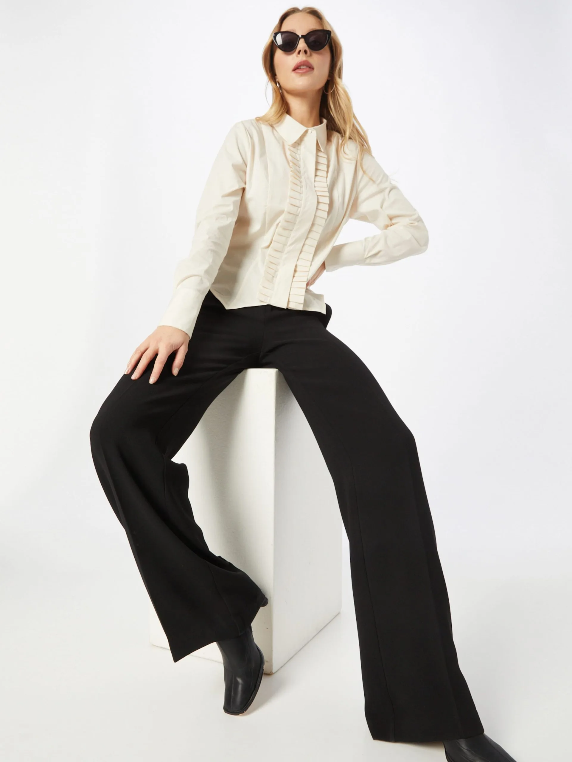 Overhemden Blouse Dames Taupe 5 Overhemden Blouse Dames Taupe - Afbeelding 5