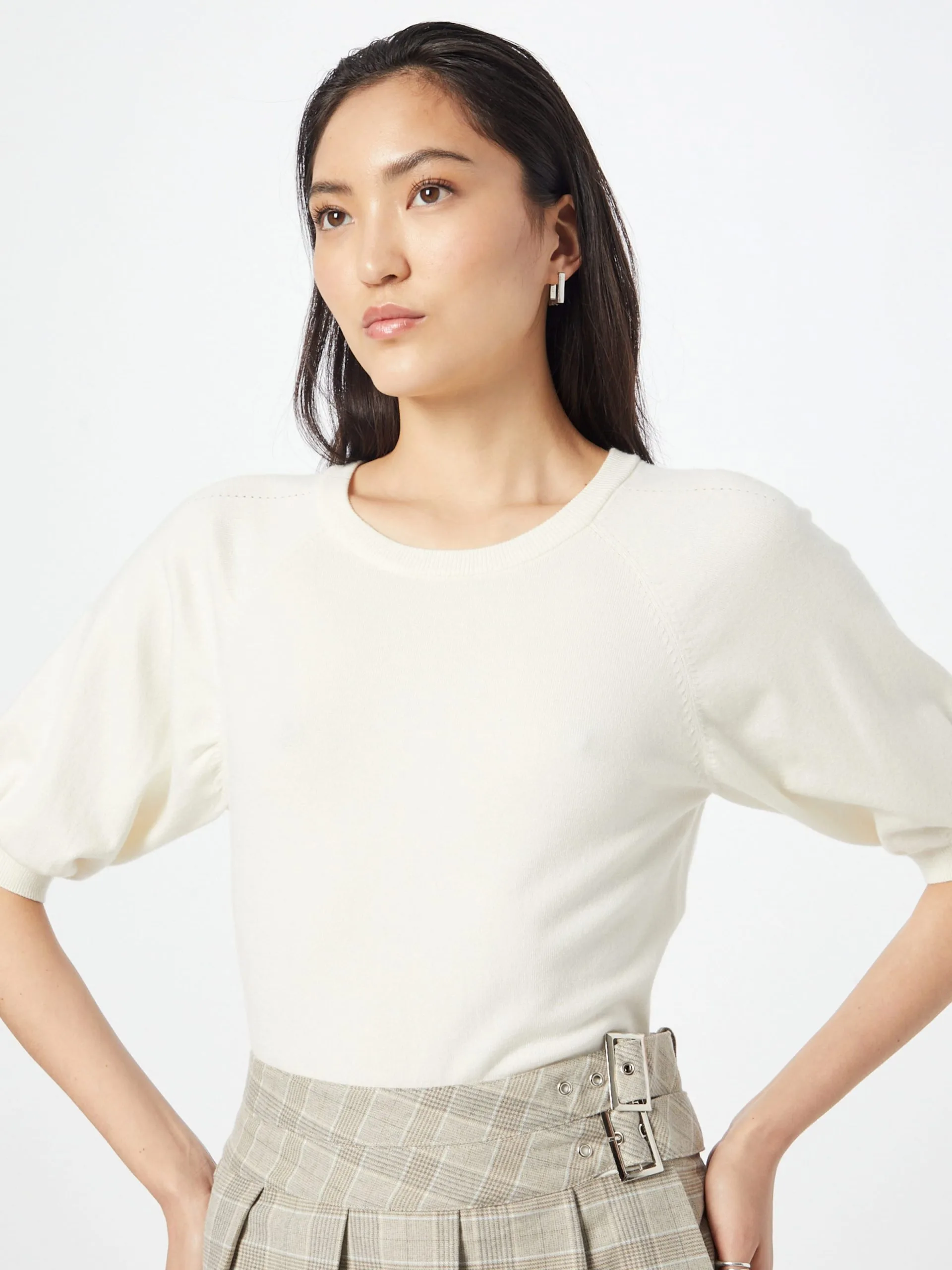 MOSS COPENHAGEN Fijngebreide Truien Trui Eslina Dames Beige 2 MOSS COPENHAGEN Fijngebreide Truien Trui Eslina Dames Beige - Afbeelding 2